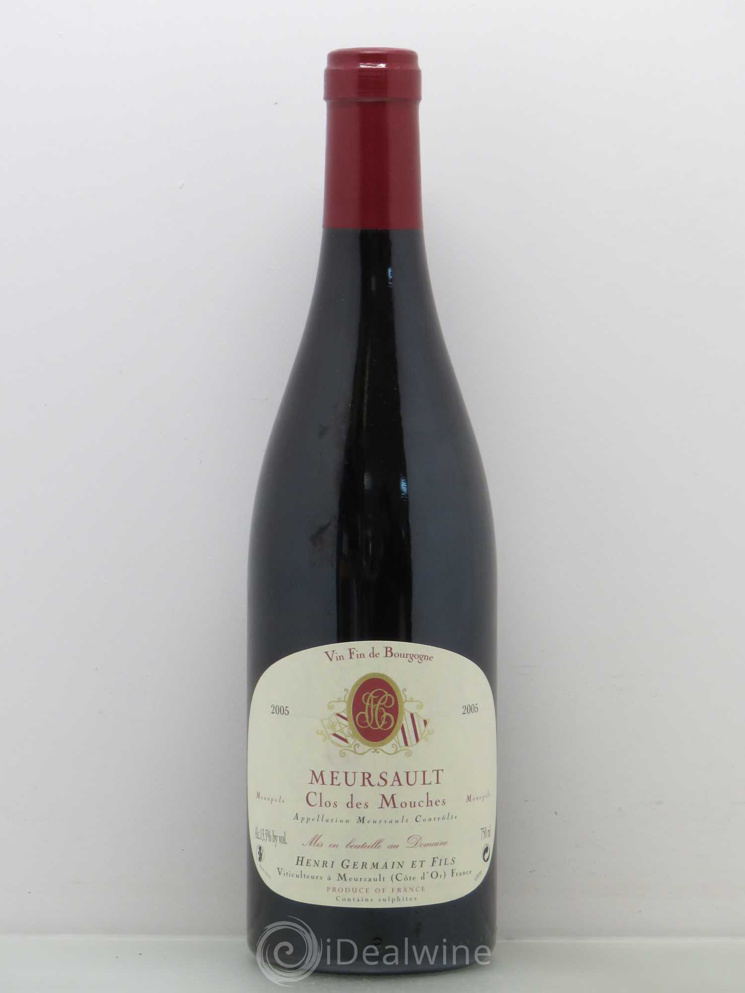 Meursault Clos des Mouches Domaine H.Germain Pere Et Fils 2005 - Posten von 1 Flasche - 0