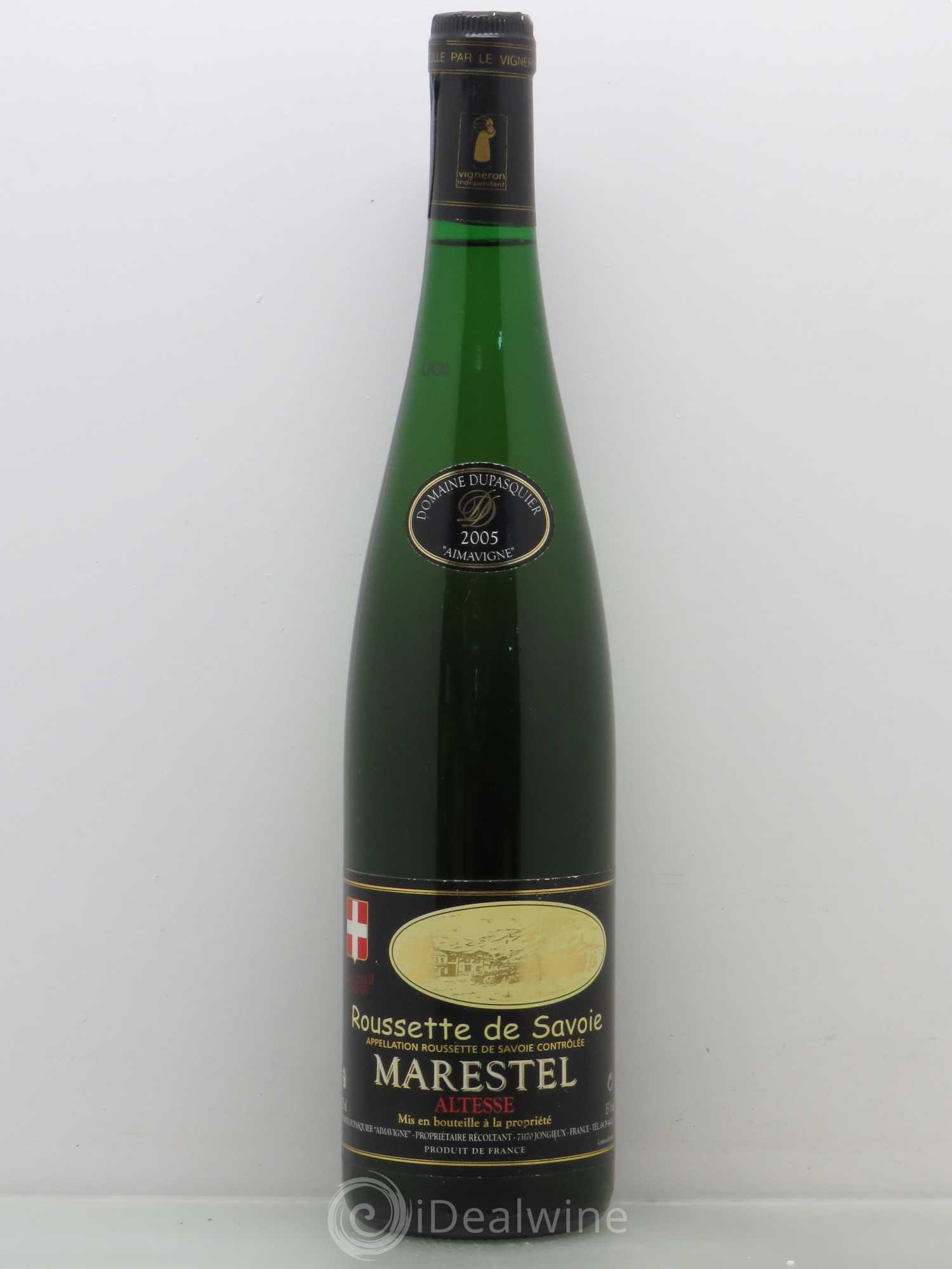 Vin de Savoie Roussette de Savoie Marestel domaine Dupasquier 2005 - Posten von 1 Flasche - 0