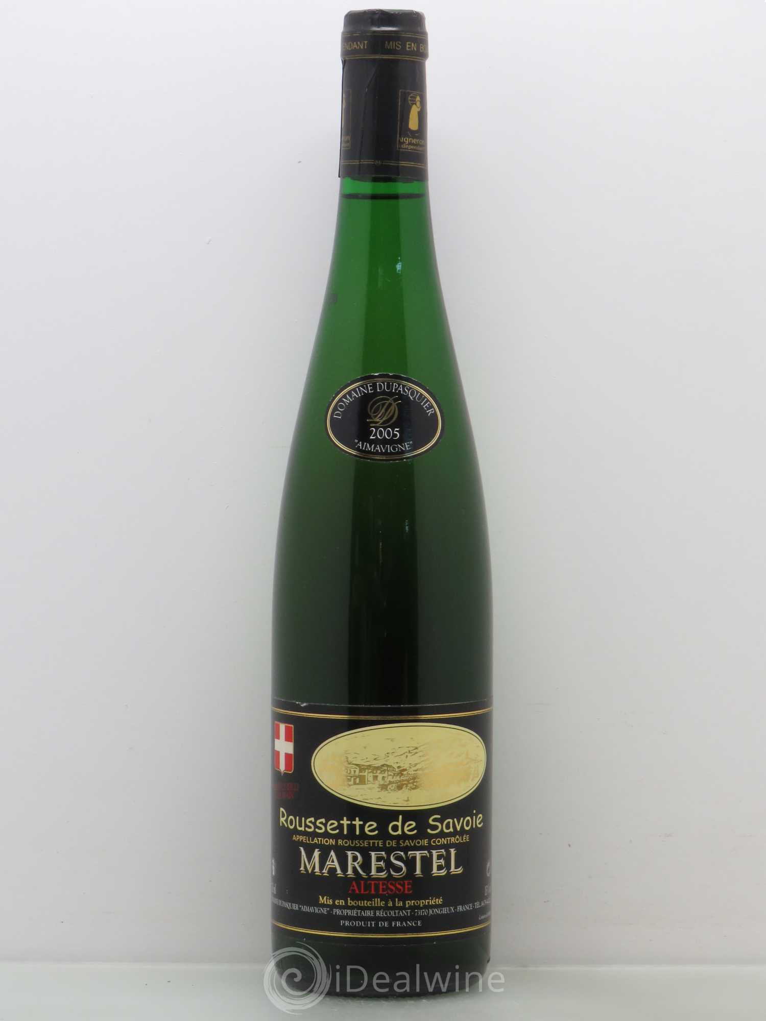Vin de Savoie Roussette de Savoie Marestel domaine Dupasquier 2005 - Posten von 1 Flasche - 0