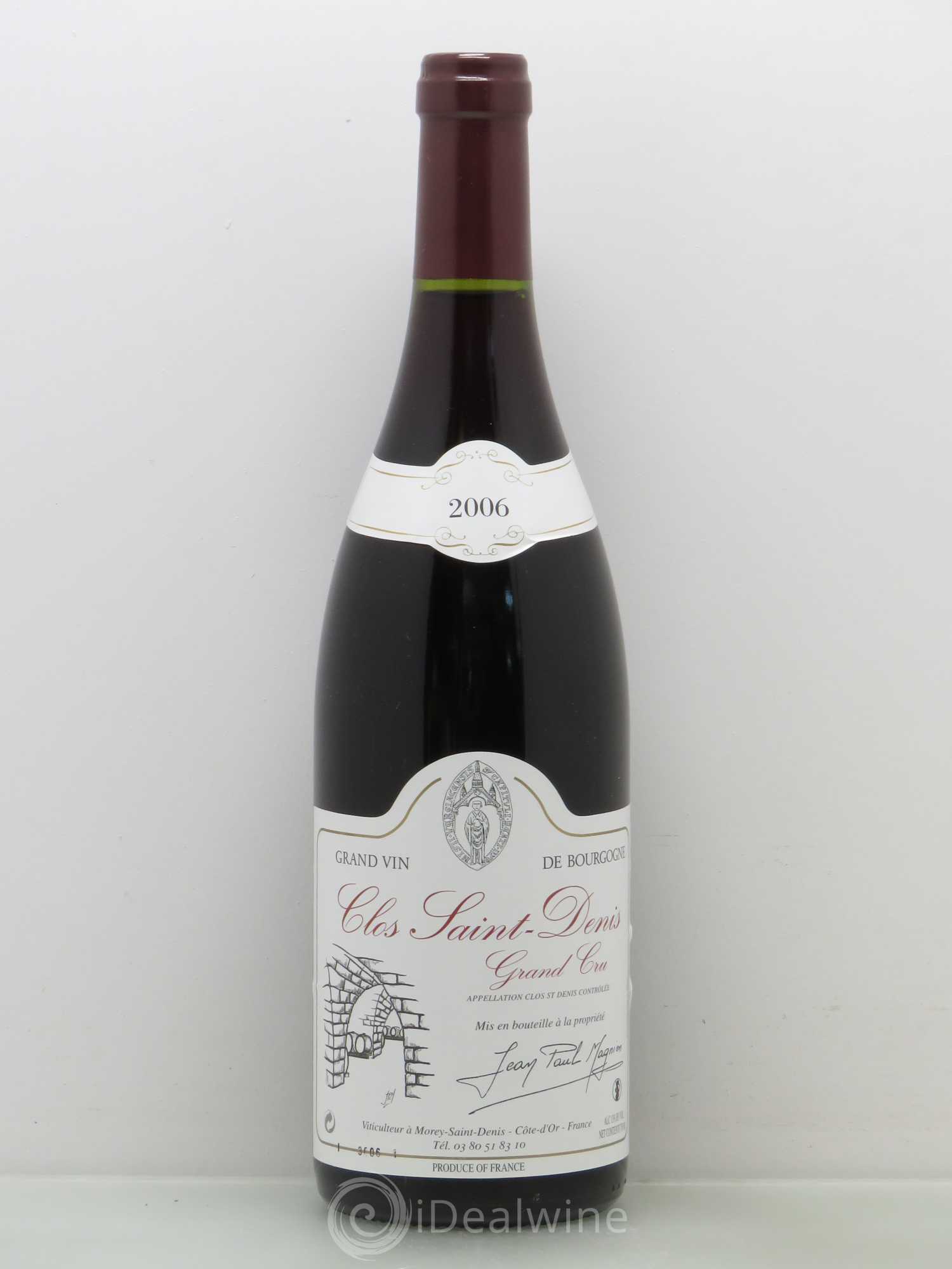 Clos Saint-Denis Grand Cru Domaine J.P. Magnien 2006 - Posten von 1 Flasche - 0