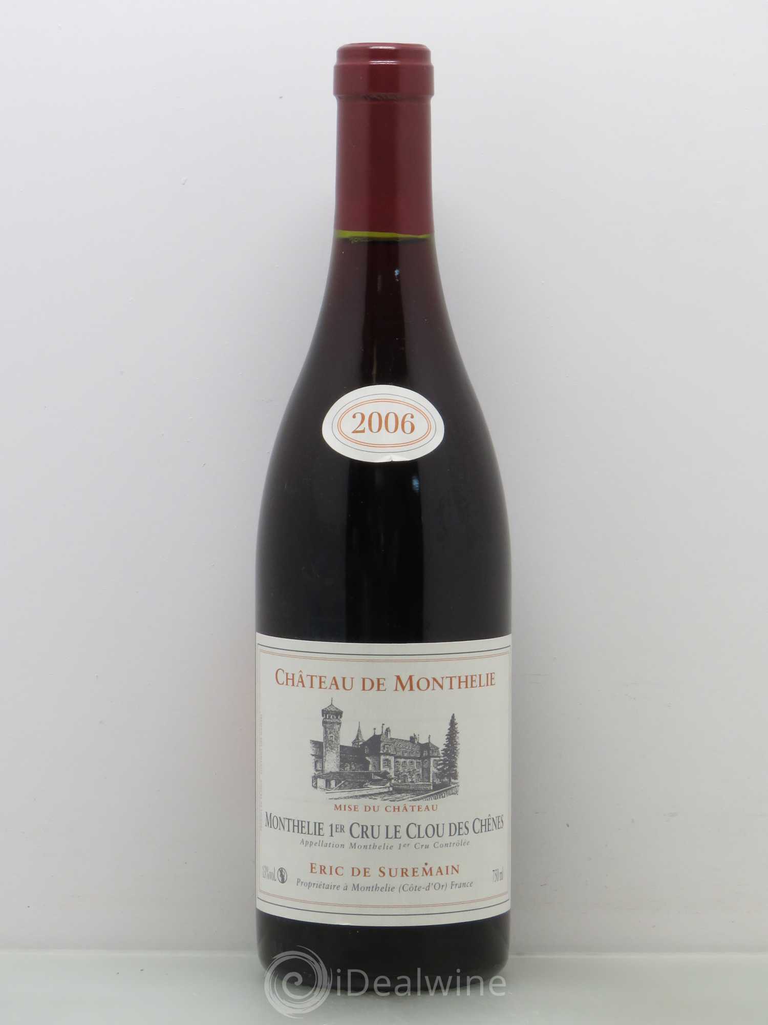 Monthélie 1er Cru Le Clou Des Chênes Domaine Eric De Suremain 2006 - Posten von 1 Flasche - 0