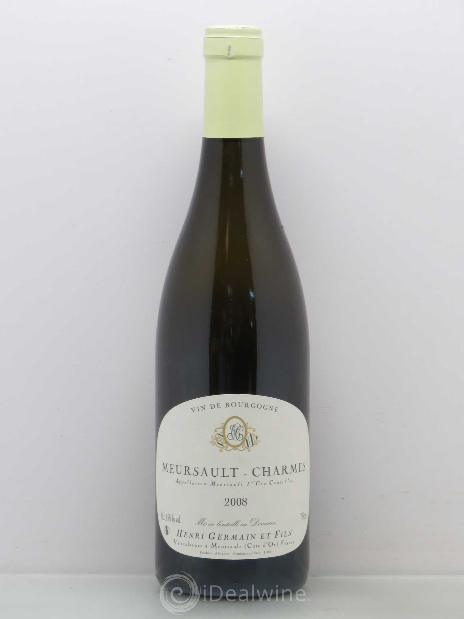 Meursault 1er Cru Charmes Domaine H.Germain Pere Et Fils 2008 - Posten von 1 Flasche - 0