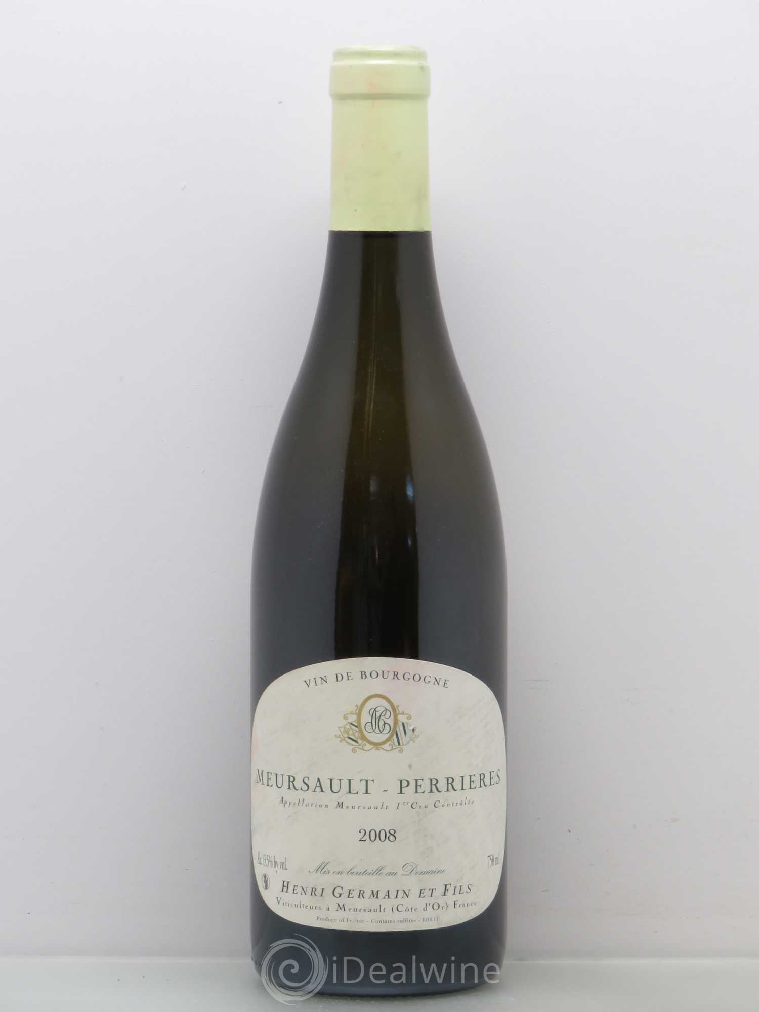 Meursault 1er Cru Perrieres Domaine H. Germain Pere Et Fils 2008 - Posten von 1 Flasche - 0