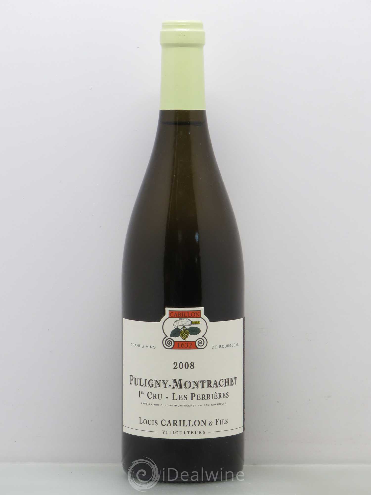 Puligny-Montrachet 1er Cru Les Perrières Louis Carillon & Fils 2008 - Lot de 1 bouteille - 0