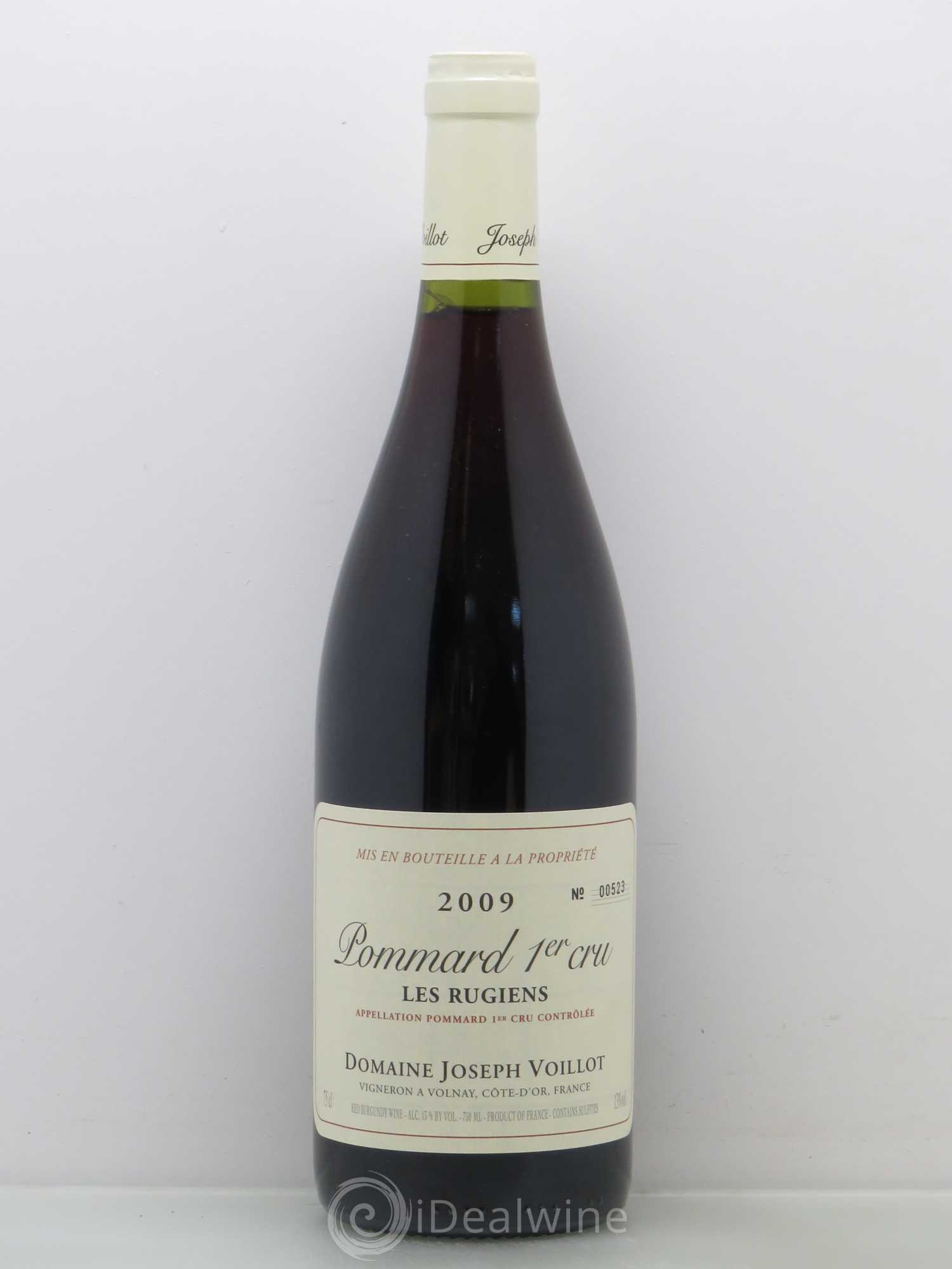 Pommard 1er Cru Les Rugiens Domaine J.Voillot 2009 - Posten von 1 Flasche - 0