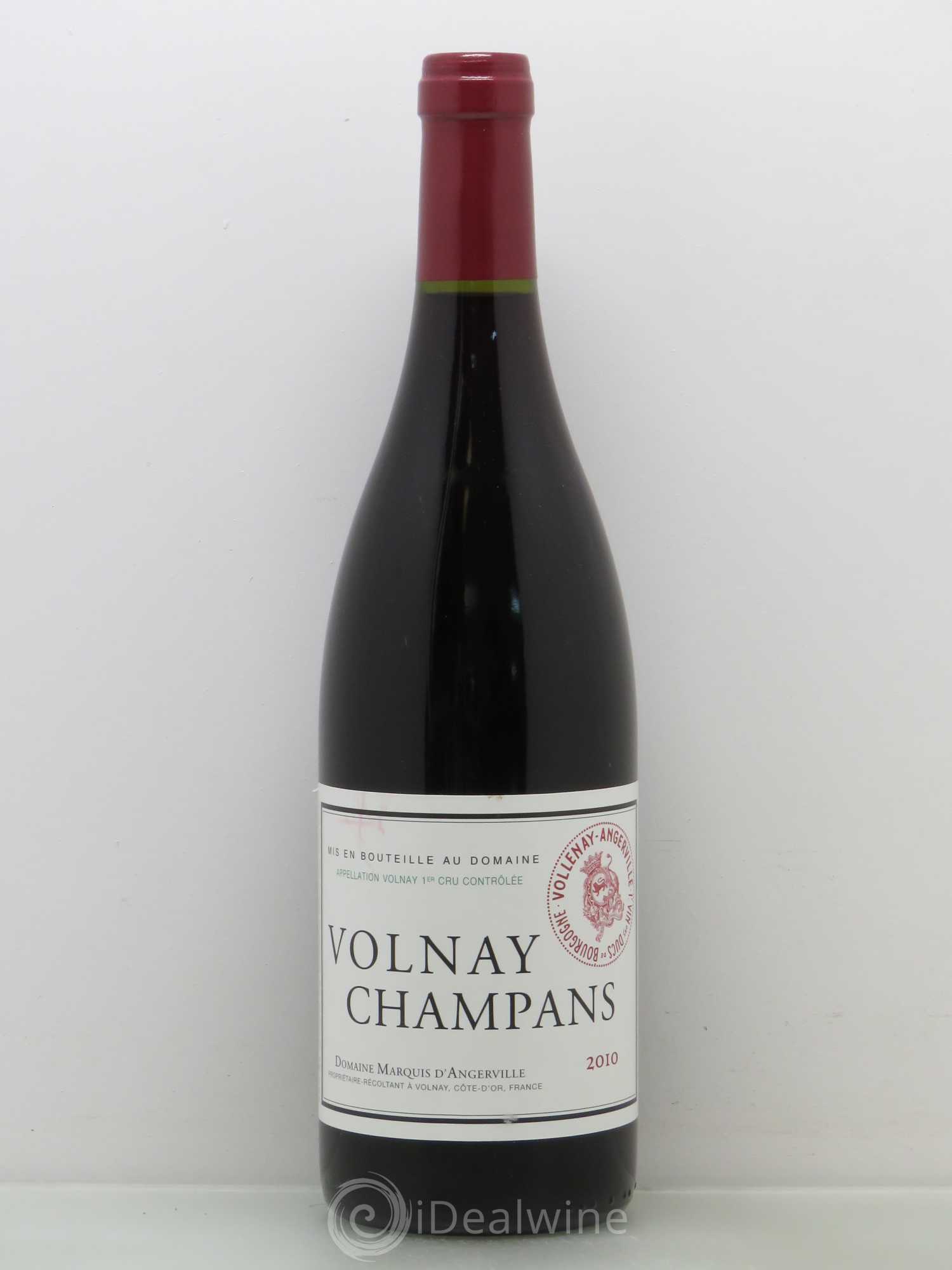 Volnay 1er Cru Champans Marquis d'Angerville (Domaine) 2010 - Lot de 1 bouteille - 0