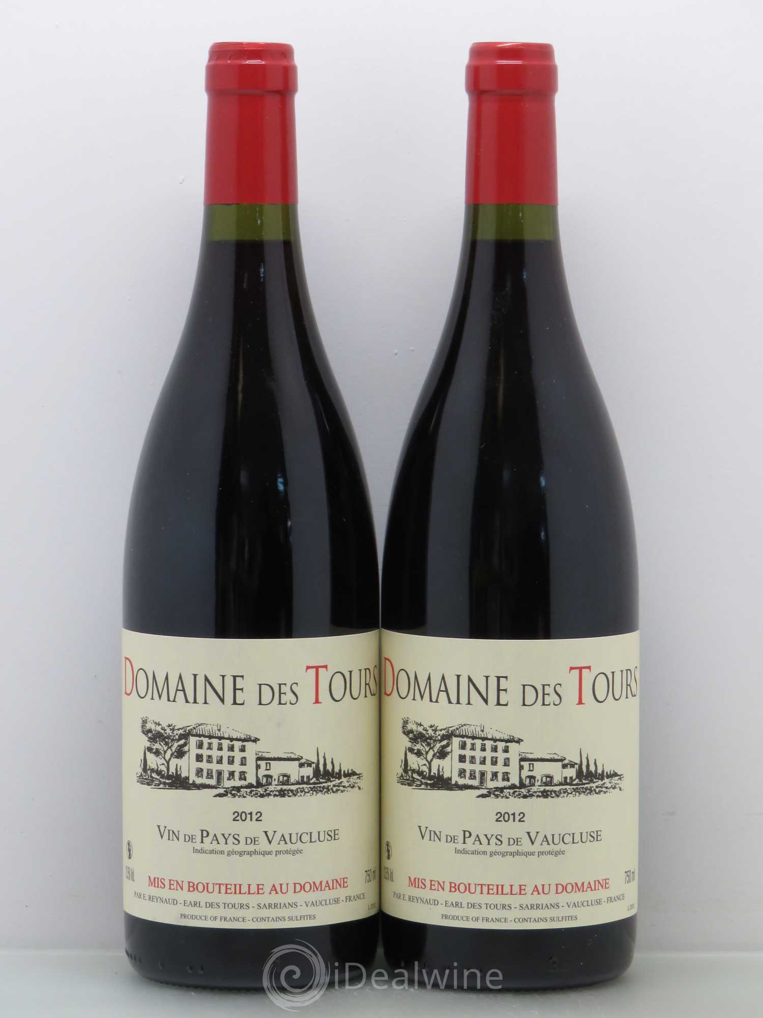 Vaucluse (Vin de Pays de Vaucluse) Domaine des Tours Emmanuel Reynaud 2012 - Lot de 2 bouteilles - 0