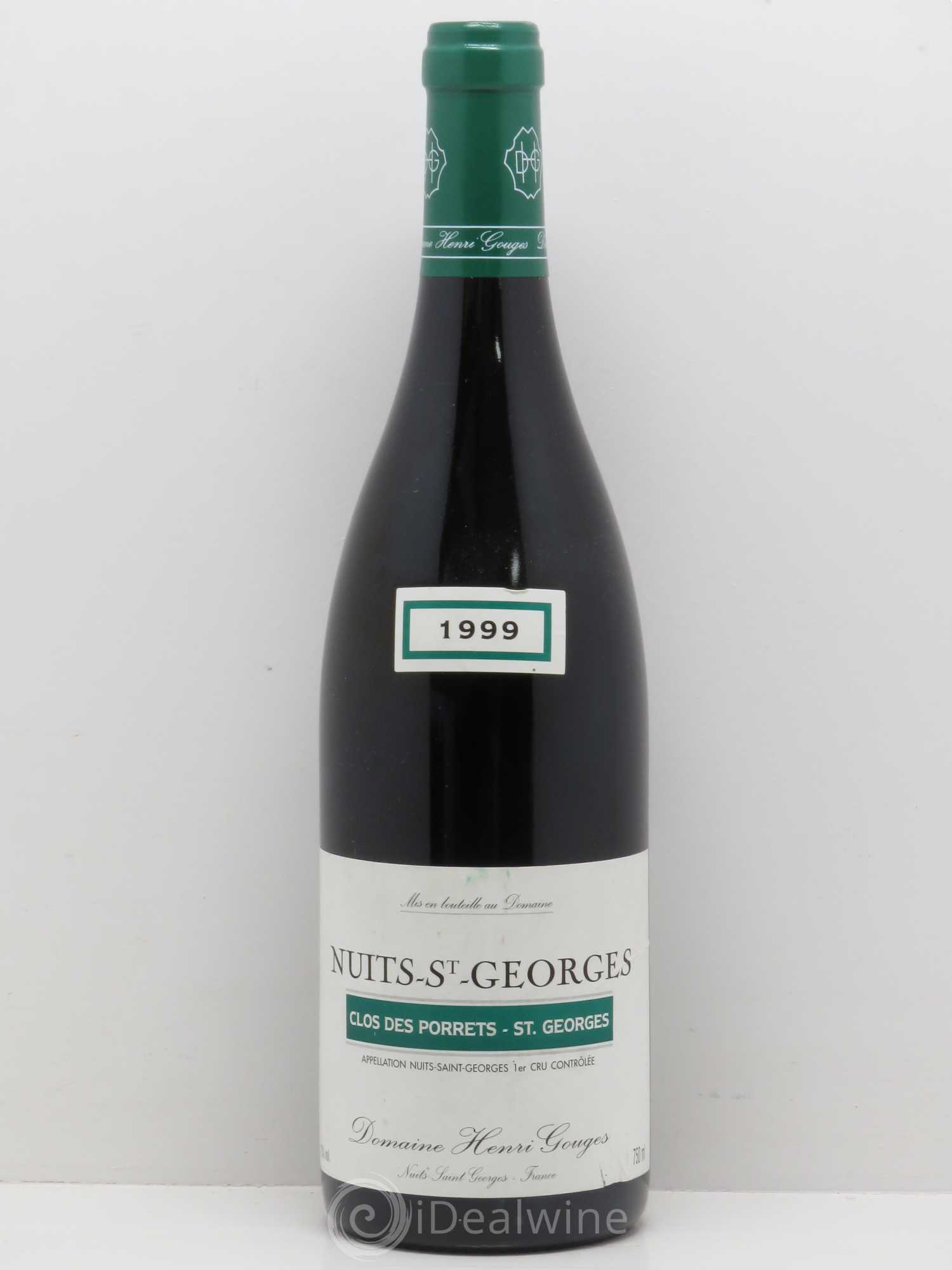 Nuits-Saint-Georges 1er Cru Clos des Porrets St Georges Henri Gouges 1999 - Posten von 1 Flasche - 0