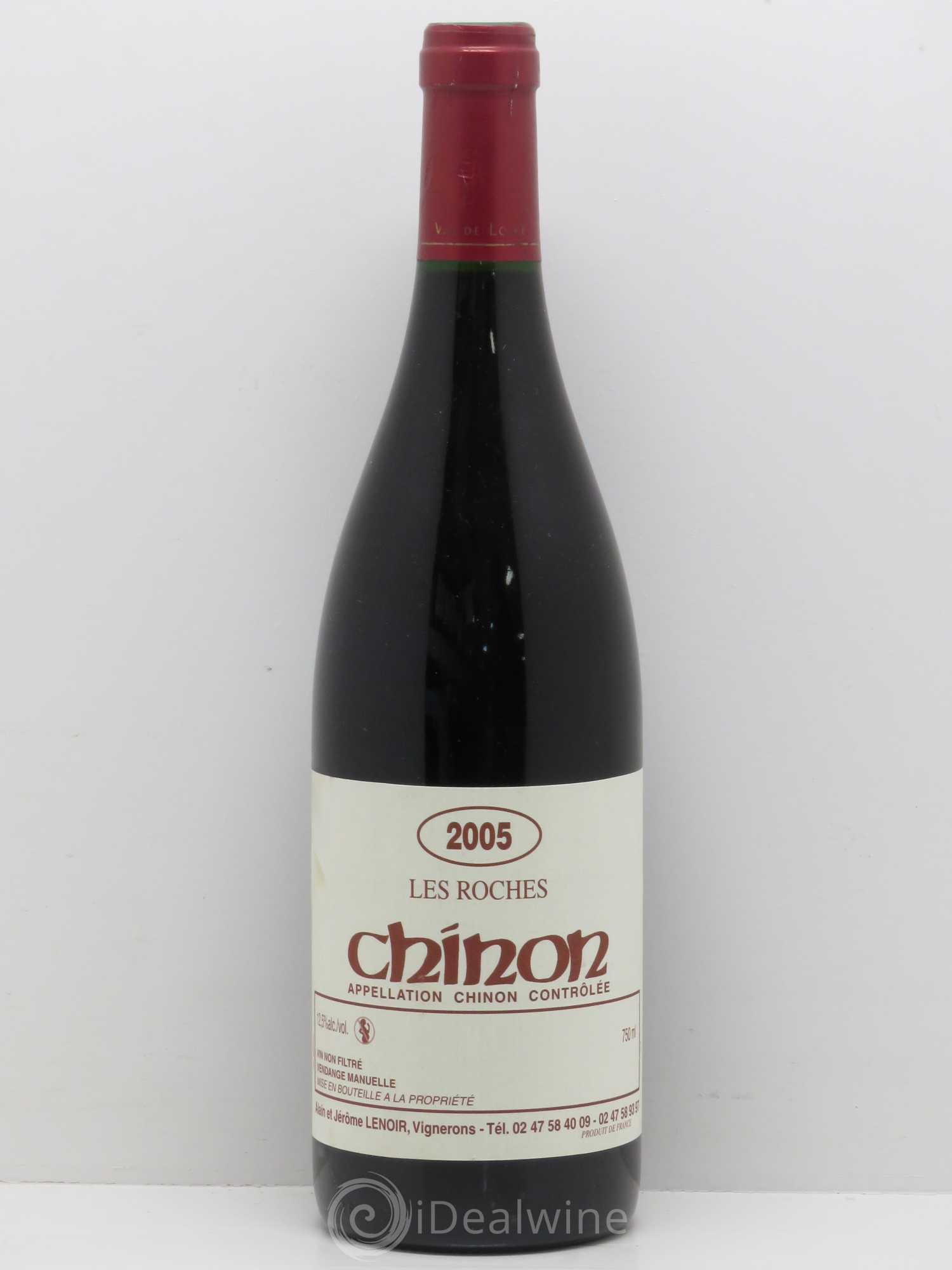 Chinon Les Roches Domaine Alain et Jerôme Lenoir 2005 - Posten von 1 Flasche - 0