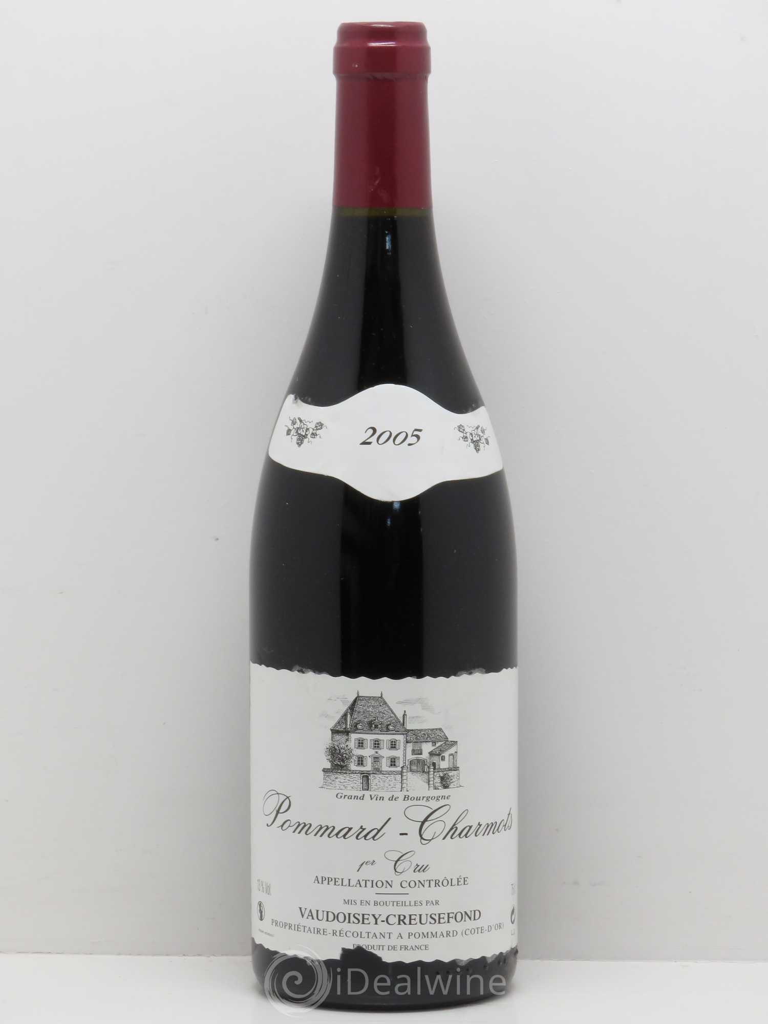 Pommard 1er Cru Charmots Domaine Vaudoisey Creusefond 2005 - Lot de 1 bouteille - 0
