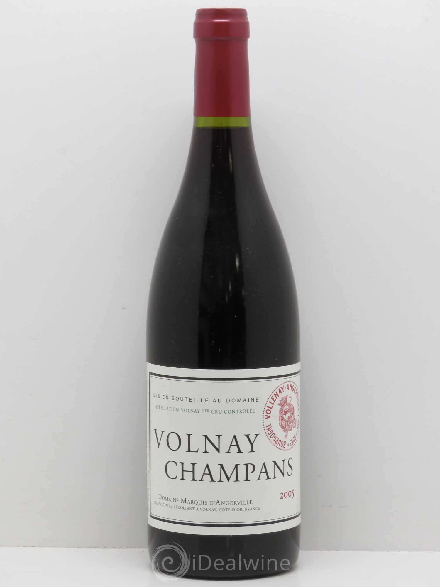 Volnay 1er Cru Champans Marquis d'Angerville (Domaine) 2005 - Lot de 1 bouteille - 0