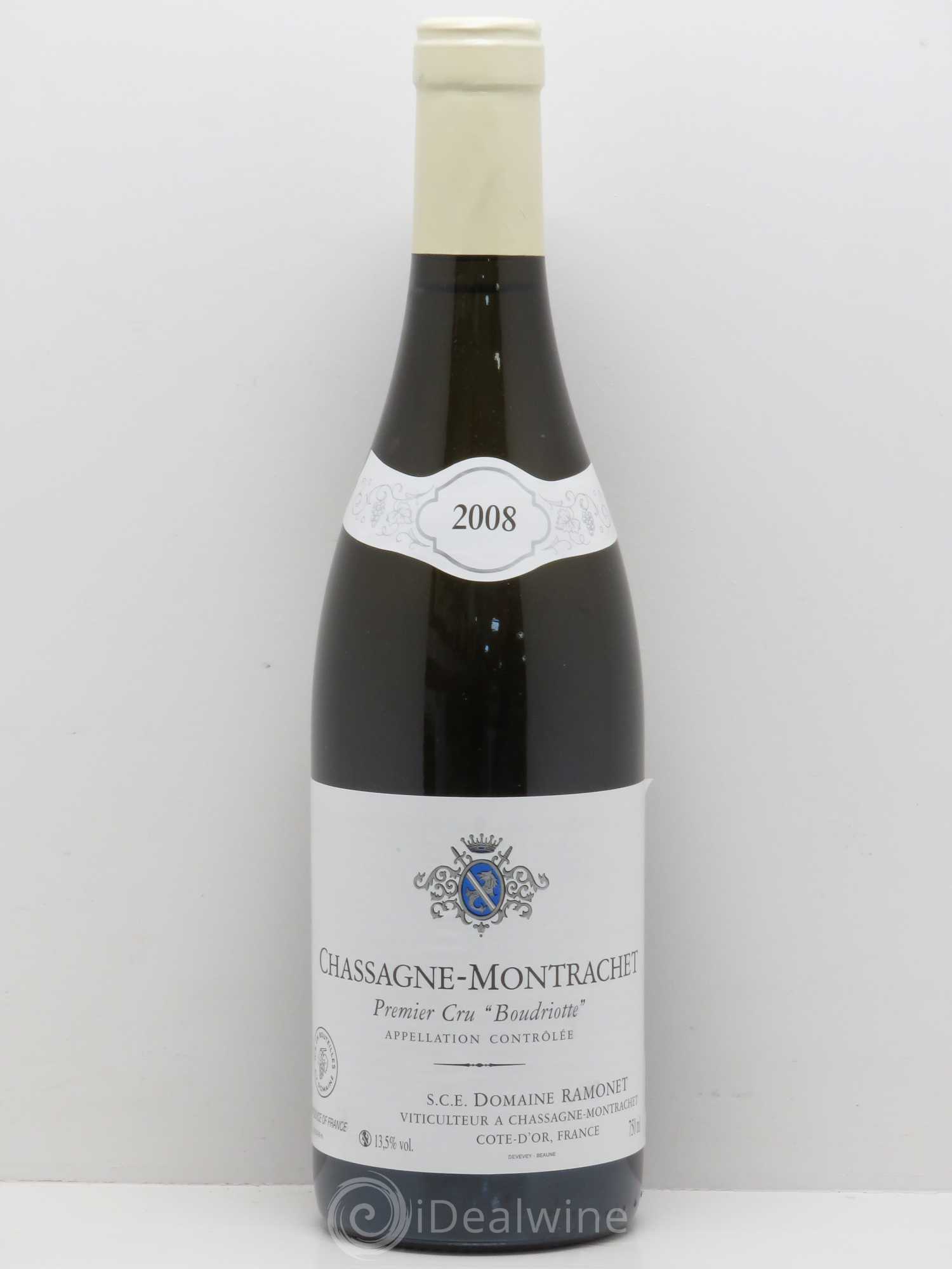 Chassagne-Montrachet 1er Cru Boudriotte Ramonet (Domaine) 2008 - Lot de 1 bouteille - 0