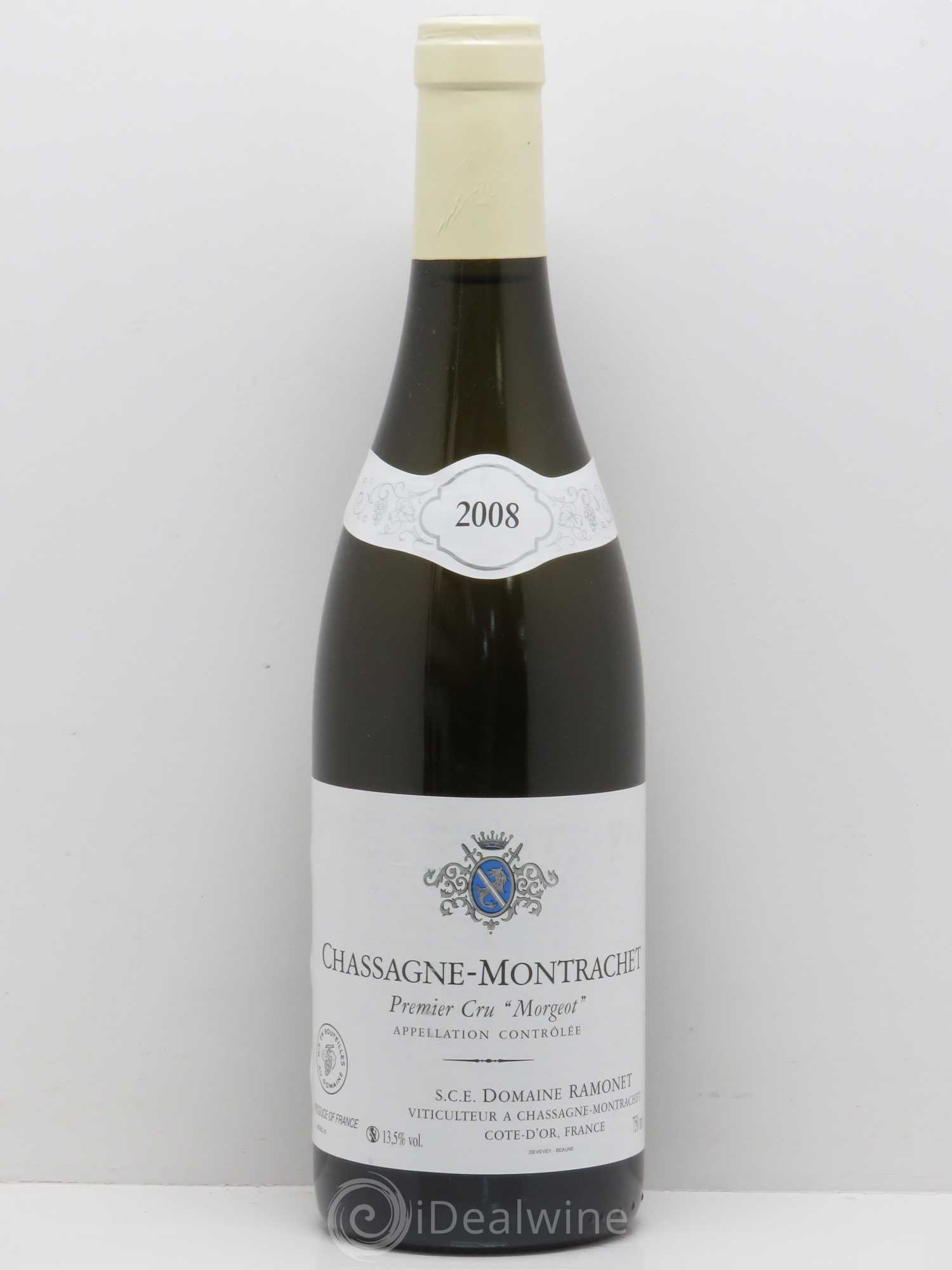 Chassagne-Montrachet 1er Cru Morgeot Ramonet (Domaine) 2008 - Lot de 1 bouteille - 0
