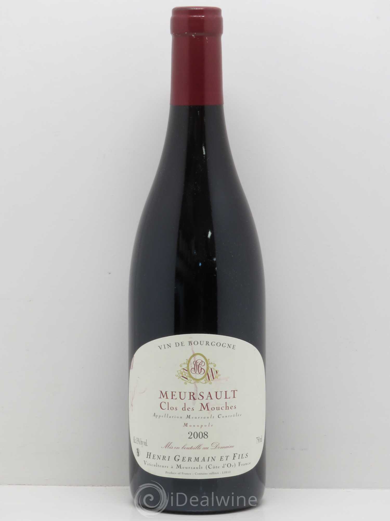 Meursault Clos des Mouches domaine H.Germain Père et Fils 2008 - Posten von 1 Flasche - 0