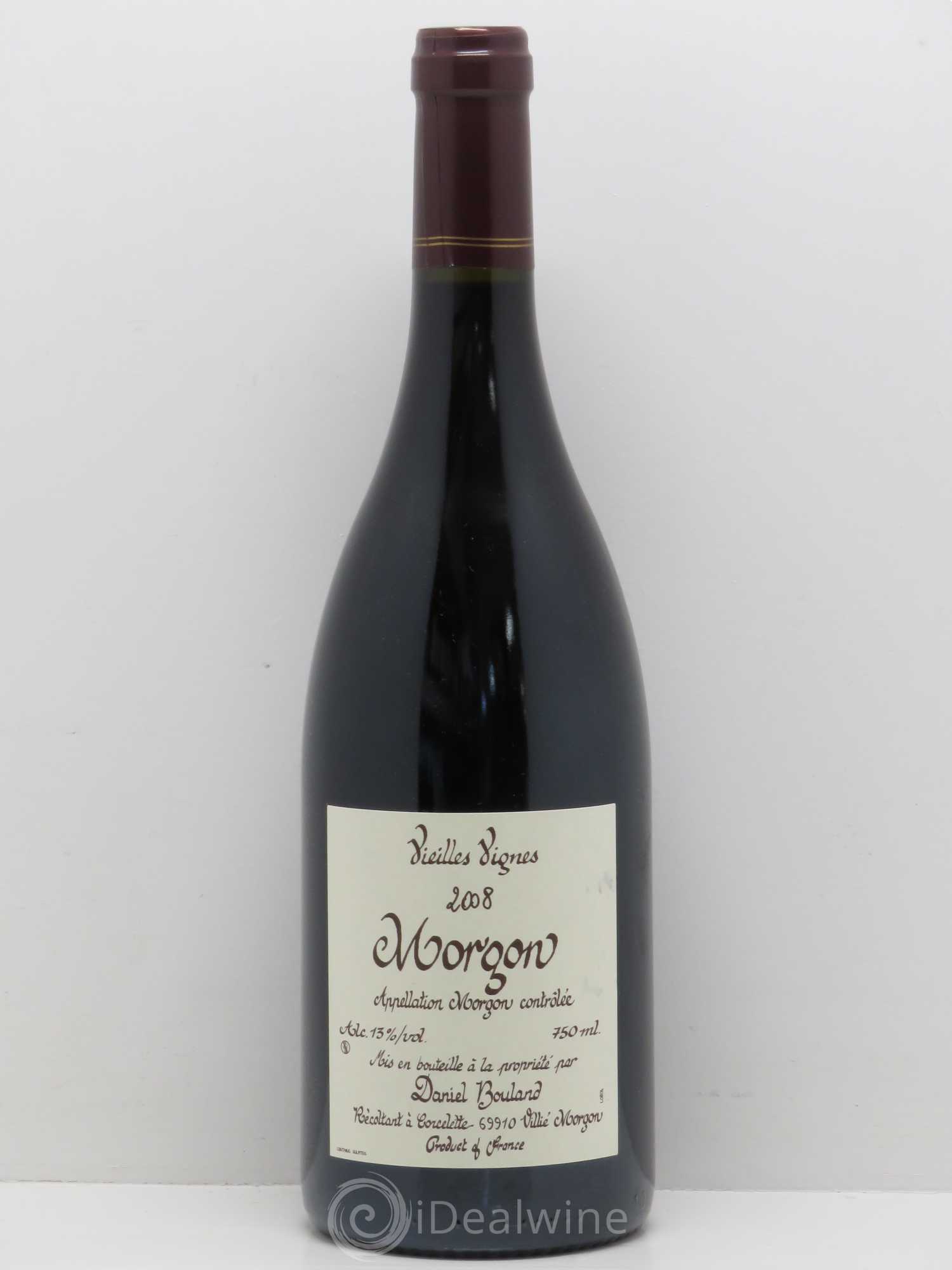 Morgon Vieilles Vignes Daniel Bouland (Domaine) 2008 - Lot de 1 bouteille - 0
