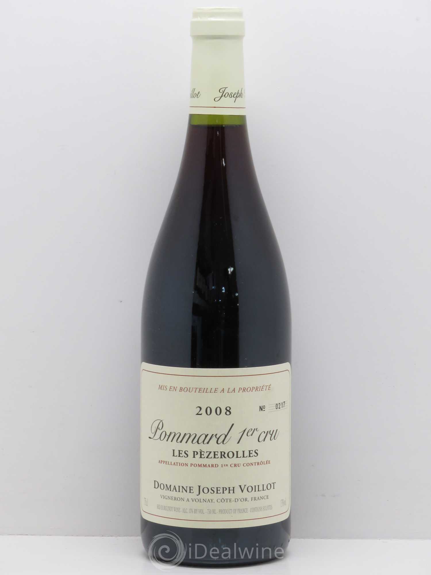 Pommard 1er Cru Pèzerolles Domaine J. Voillot 2008 - Posten von 1 Flasche - 0