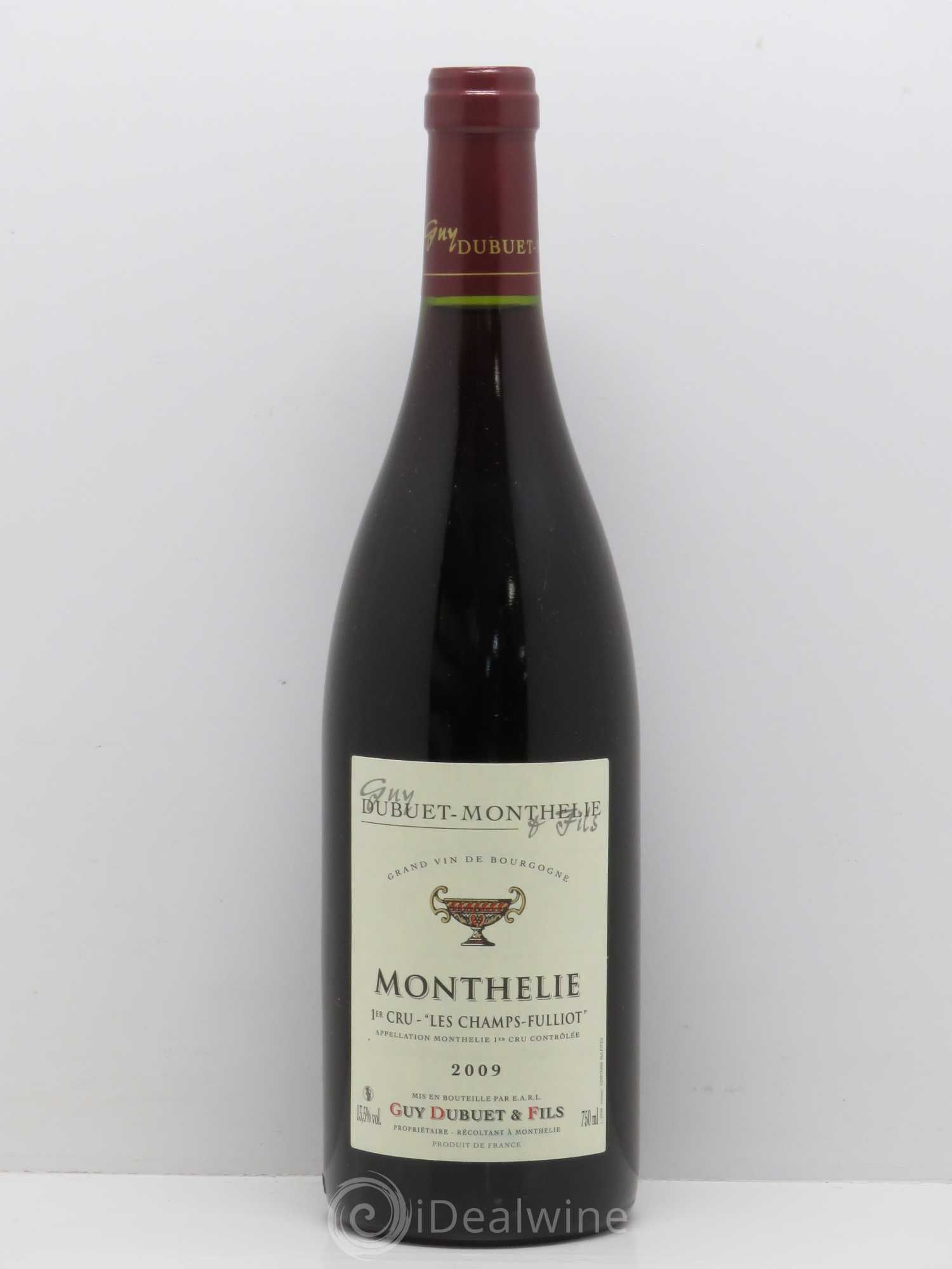 Monthélie 1er Cru Les Champs Fulliot Domaine Guy Dubuet et Fils 2009 - Posten von 1 Flasche - 0