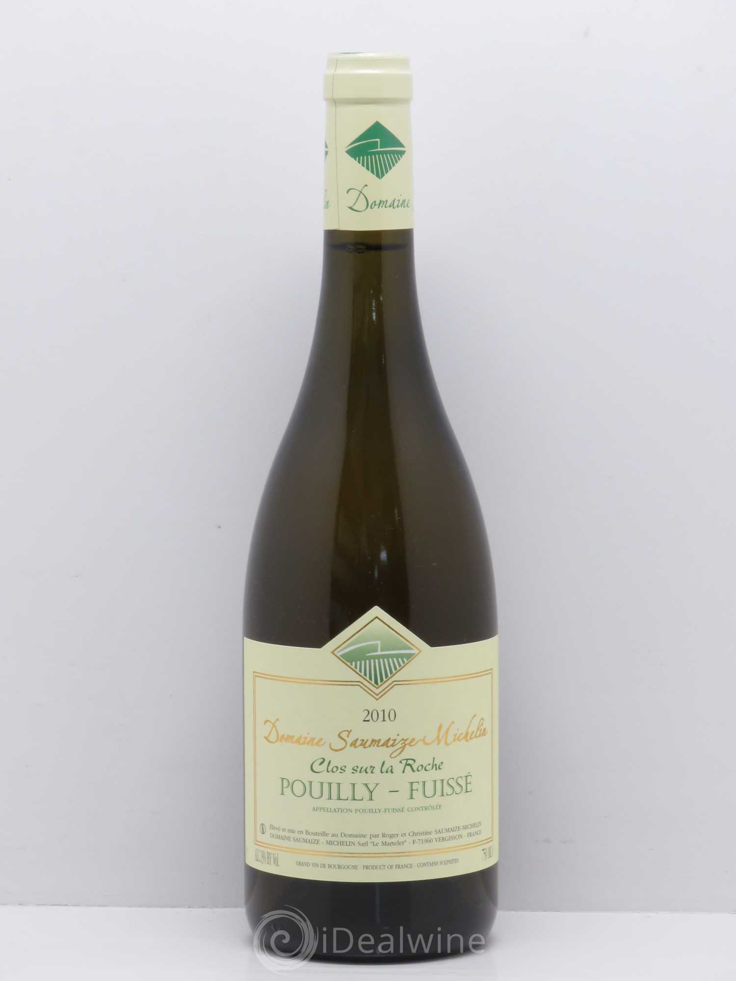 Pouilly-Fuissé Clos Sur La Roche Domaine Saumaize Michelin 2010 - Posten von 1 Flasche - 0