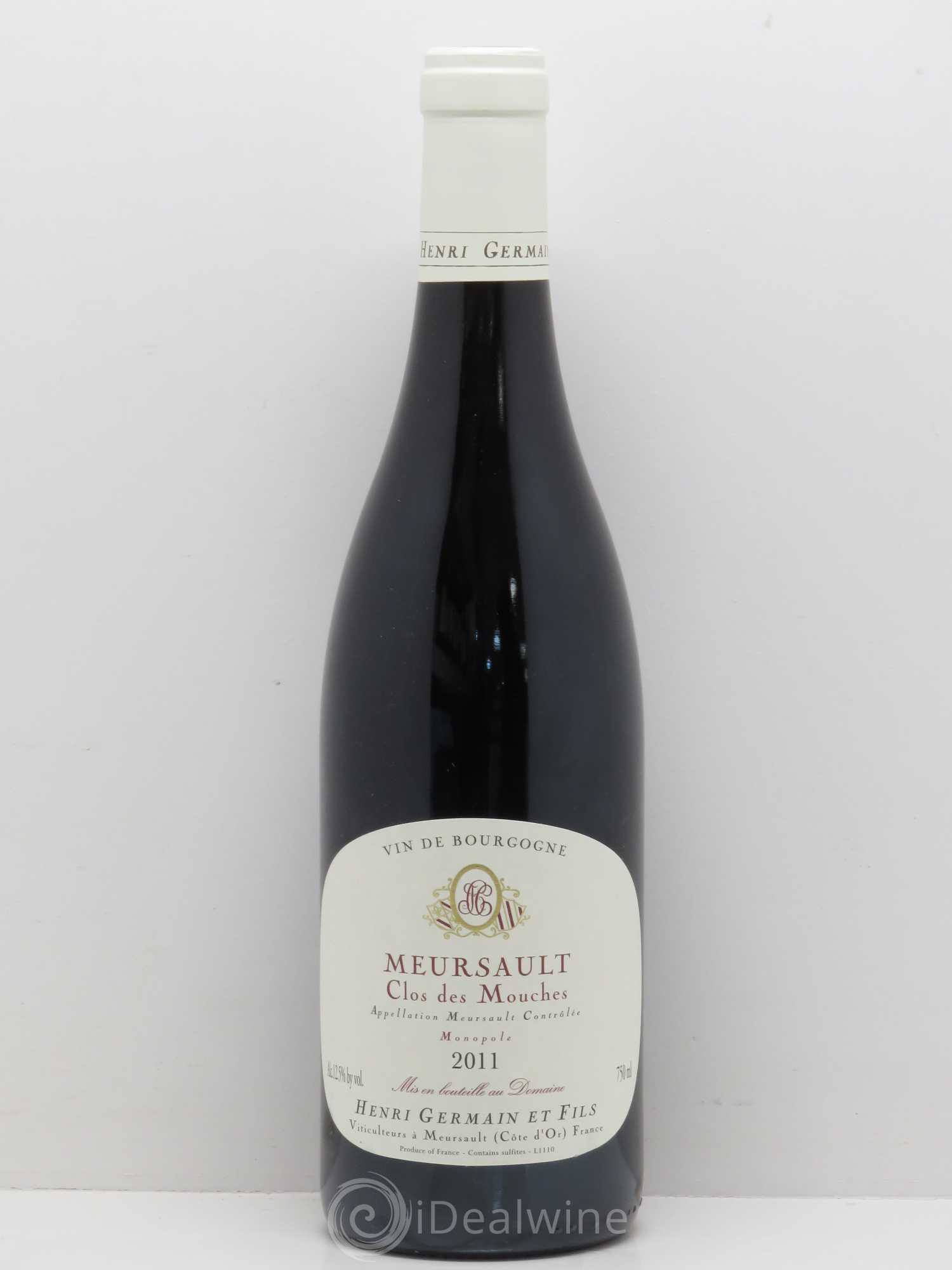 Meursault Clos des Mouches domaine H.Germain Père et Fils 2011 - Posten von 1 Flasche - 0