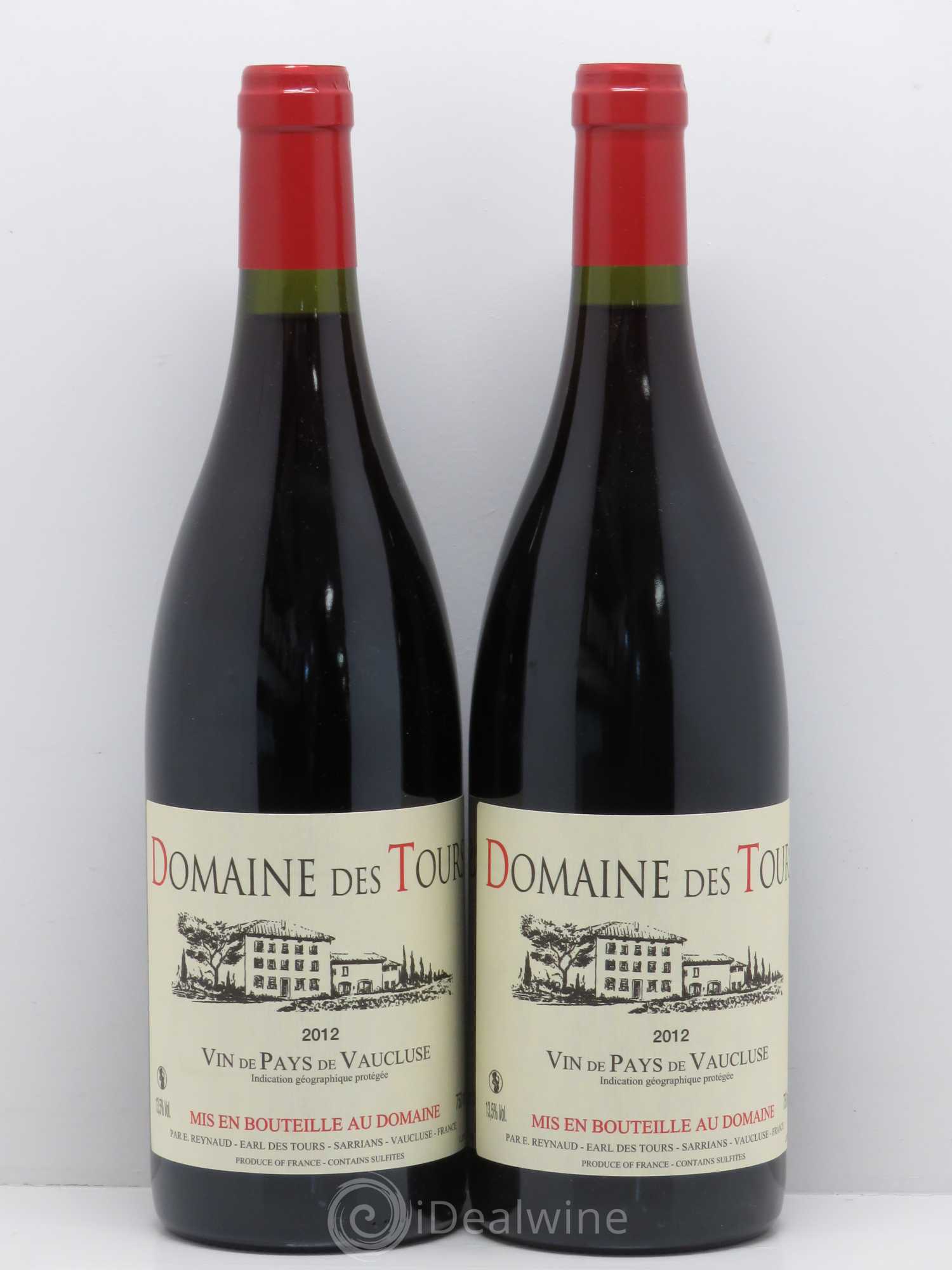 Vaucluse (Vin de Pays de Vaucluse) Domaine des Tours Emmanuel Reynaud 2012 - Lot de 2 bouteilles - 0