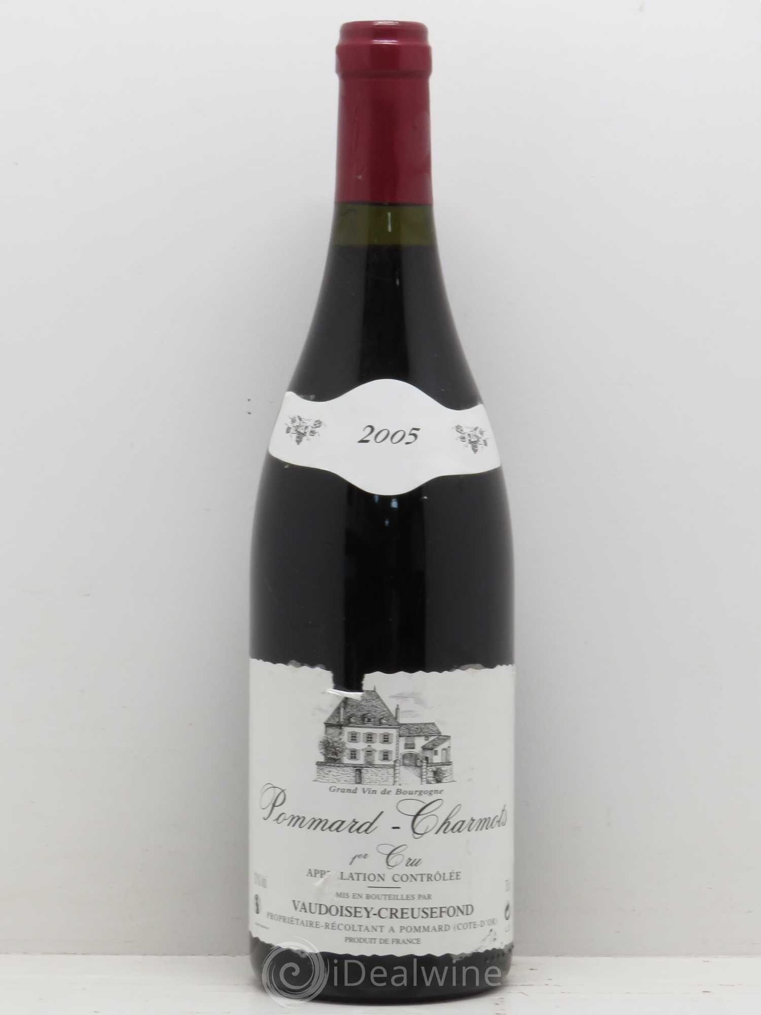 Pommard 1er Cru Charmots Vaudoisey Creusefond 2005 - Lot de 1 bouteille - 0