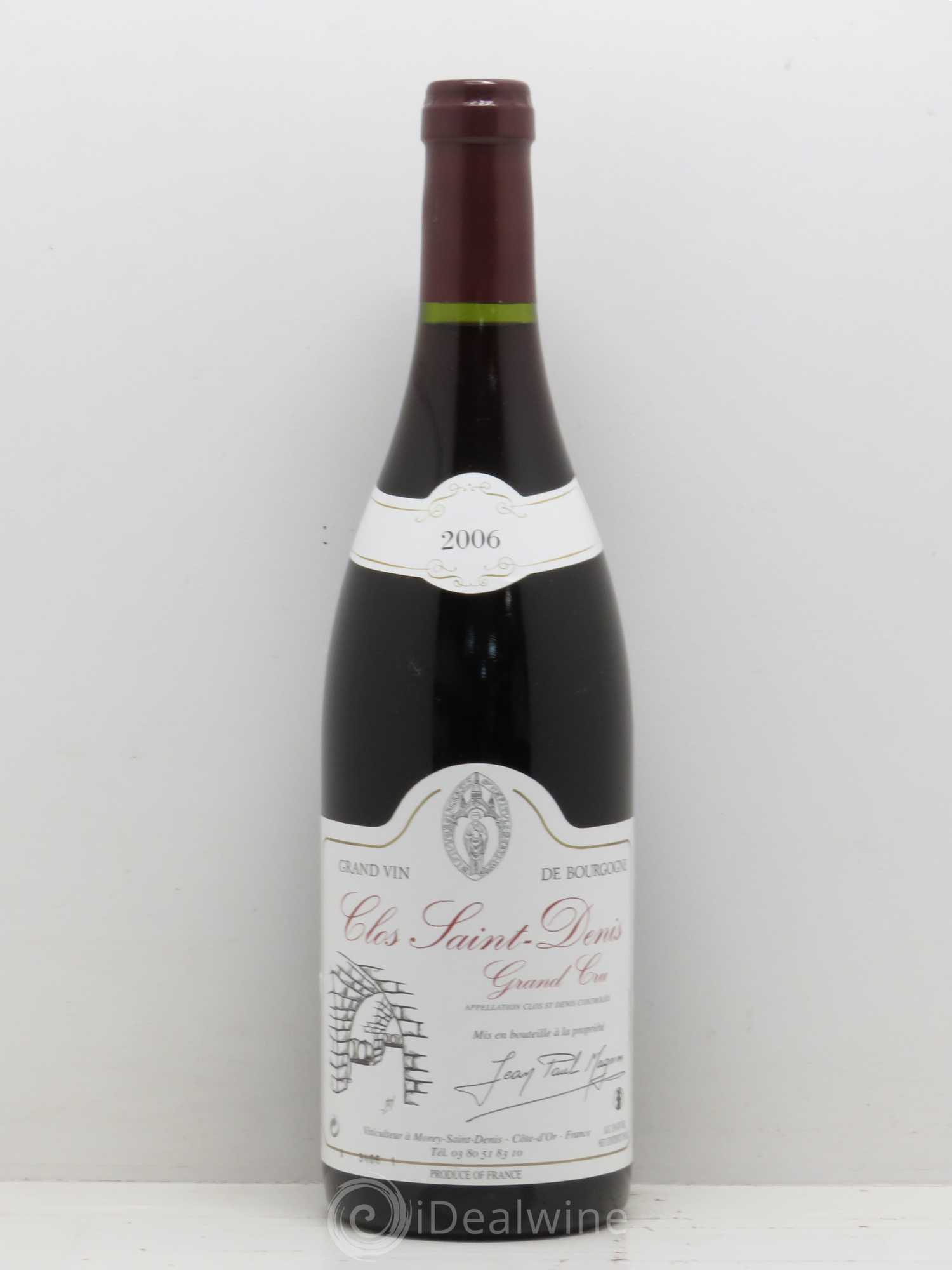 Clos Saint-Denis Grand Cru Jean Paul Magnien 2006 - Lot de 1 bouteille - 0