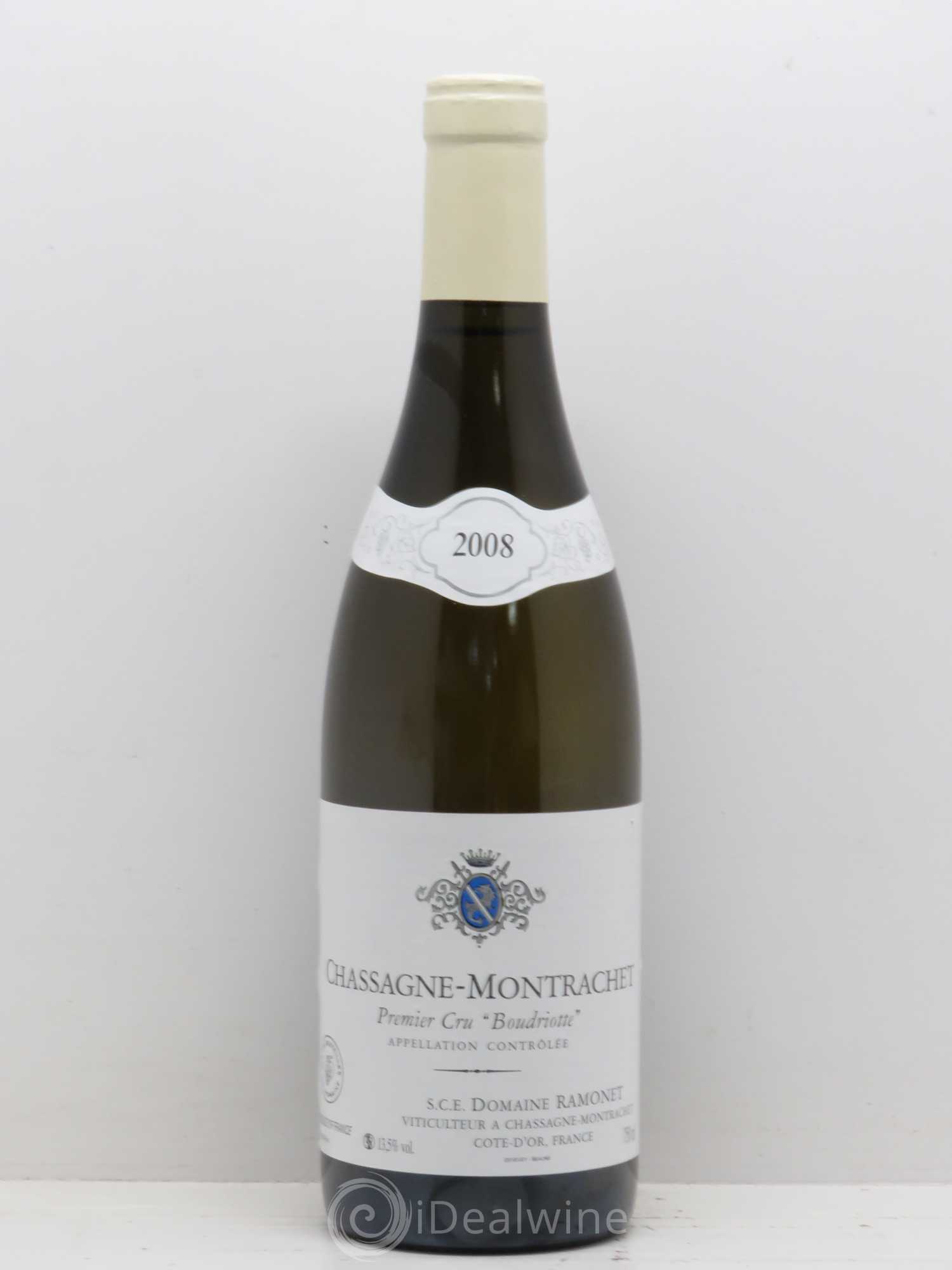 Chassagne-Montrachet 1er Cru Boudriotte Ramonet (Domaine) 2008 - Lot de 1 bouteille - 0