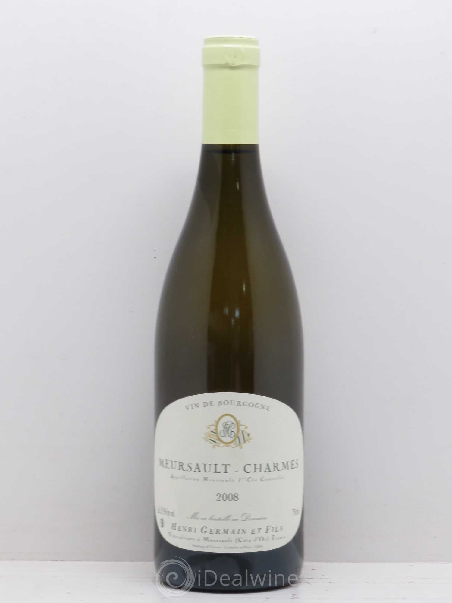 Meursault 1er Cru Charmes Henri Germain Pere Et Fils 2008 - Posten von 1 Flasche - 0