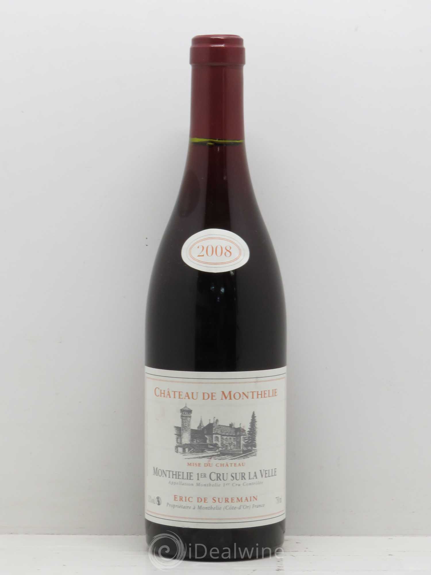 Monthélie 1er Cru Sur La Velle Château De Monthélie Eric De Suremain 2008 - Posten von 1 Flasche - 0