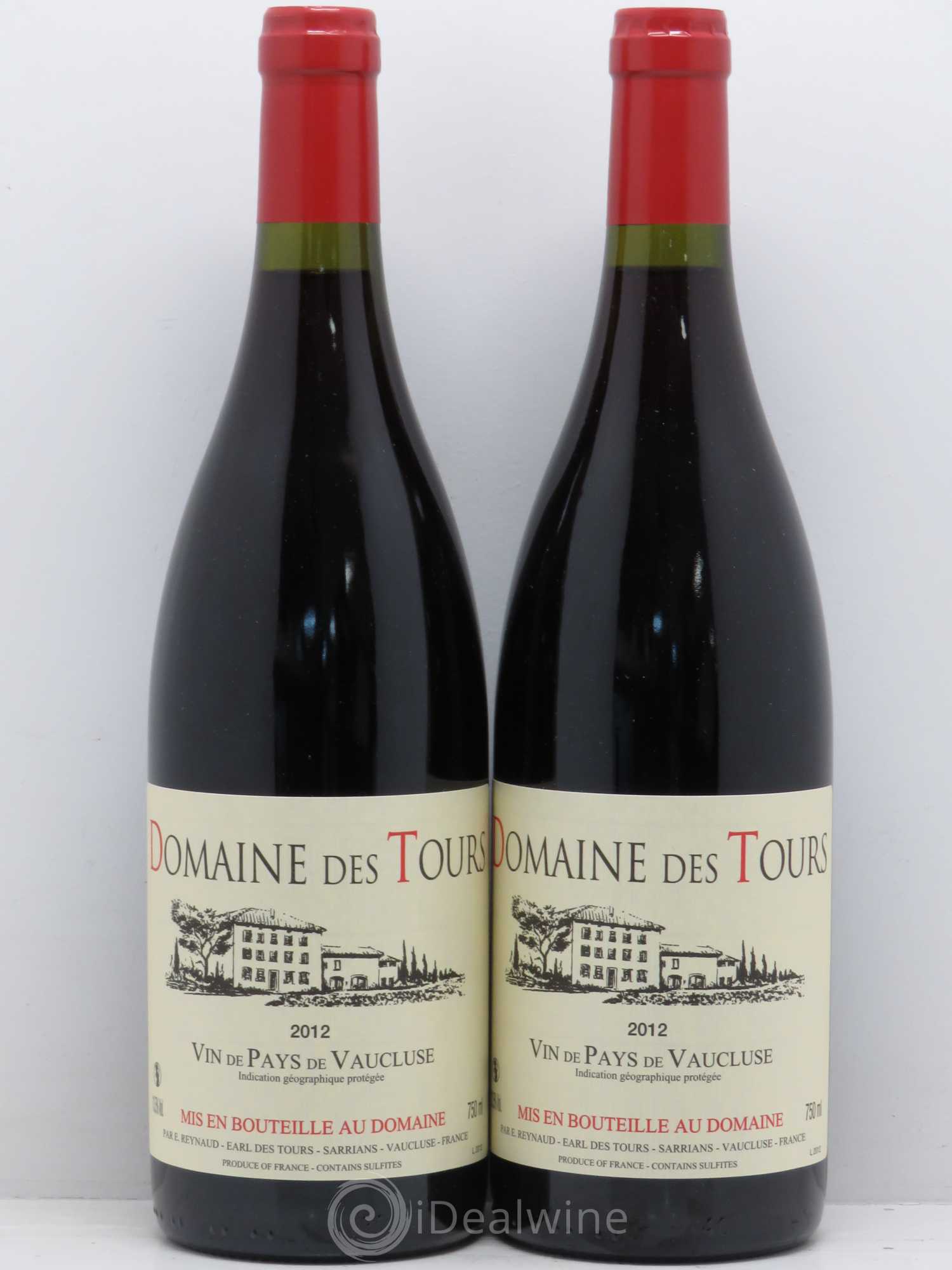Vaucluse (Vin de Pays de Vaucluse) Domaine des Tours Emmanuel Reynaud 2012 - Lot de 2 bouteilles - 0