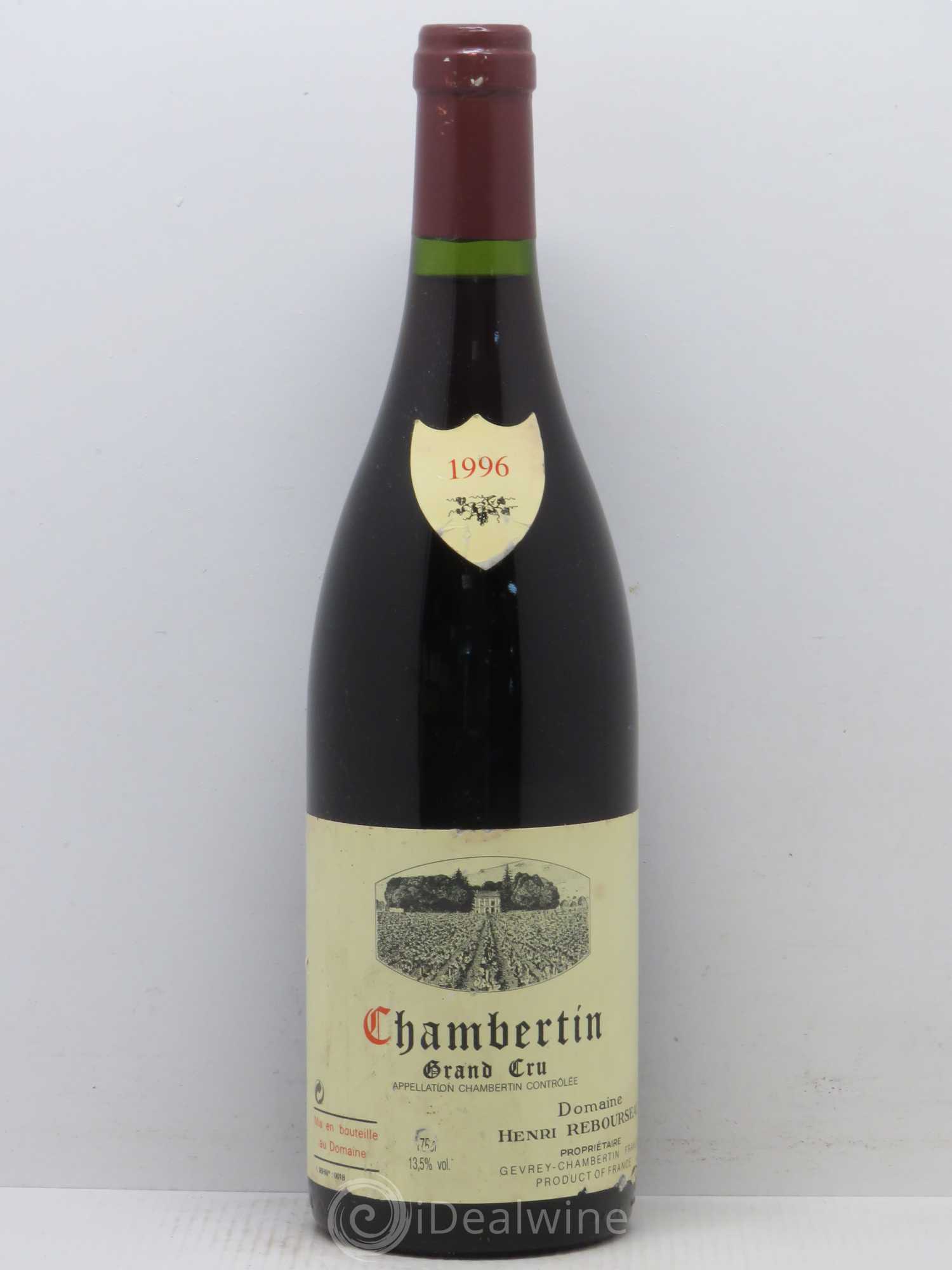 Chambertin Grand Cru Henri Rebourseau 1996 - Lot de 1 bouteille - 0