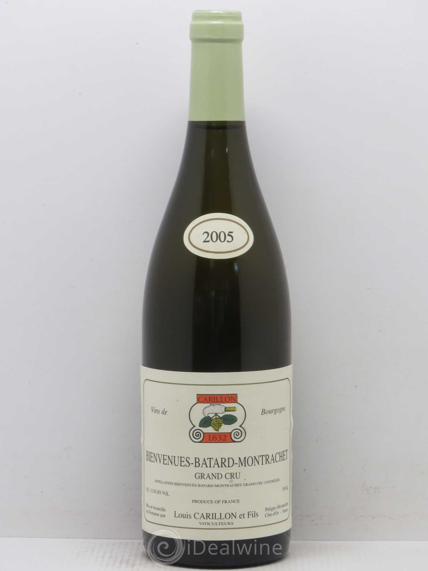 Bienvenues-Bâtard-Montrachet Grand Cru Louis Carillon & Fils 2005 - Lot de 1 bouteille - 0