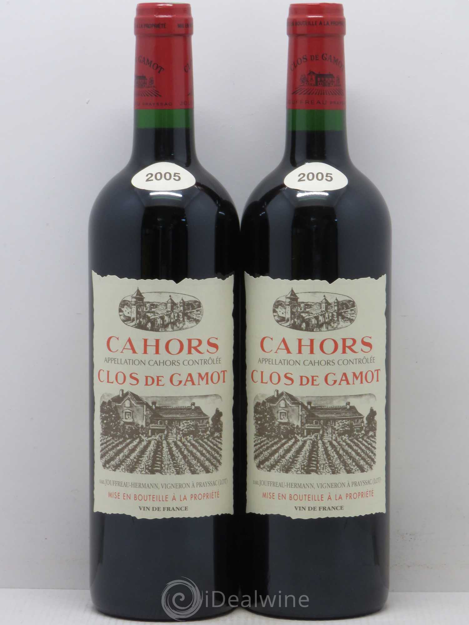 Cahors Clos de Gamot 2005 - Lot de 2 bouteilles - 0