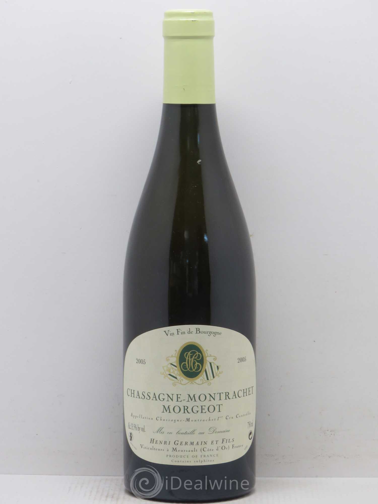 Chassagne-Montrachet 1er Cru Morgeot Domaine Henri Germain et Fils 2005 - Posten von 1 Flasche - 0