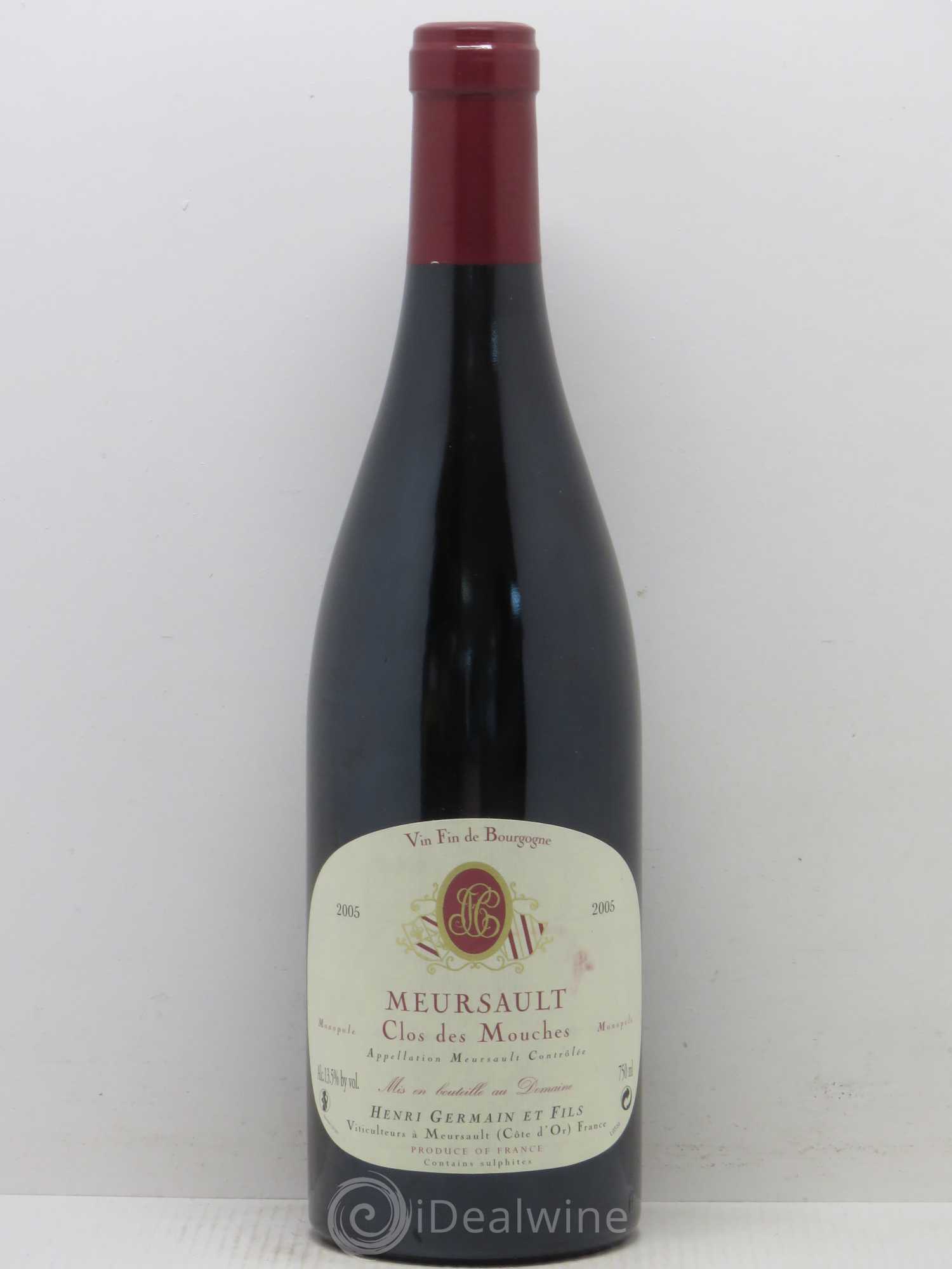 Meursault Clos des Mouches Domaine Henri Germain et Fils 2005 - Posten von 1 Flasche - 0