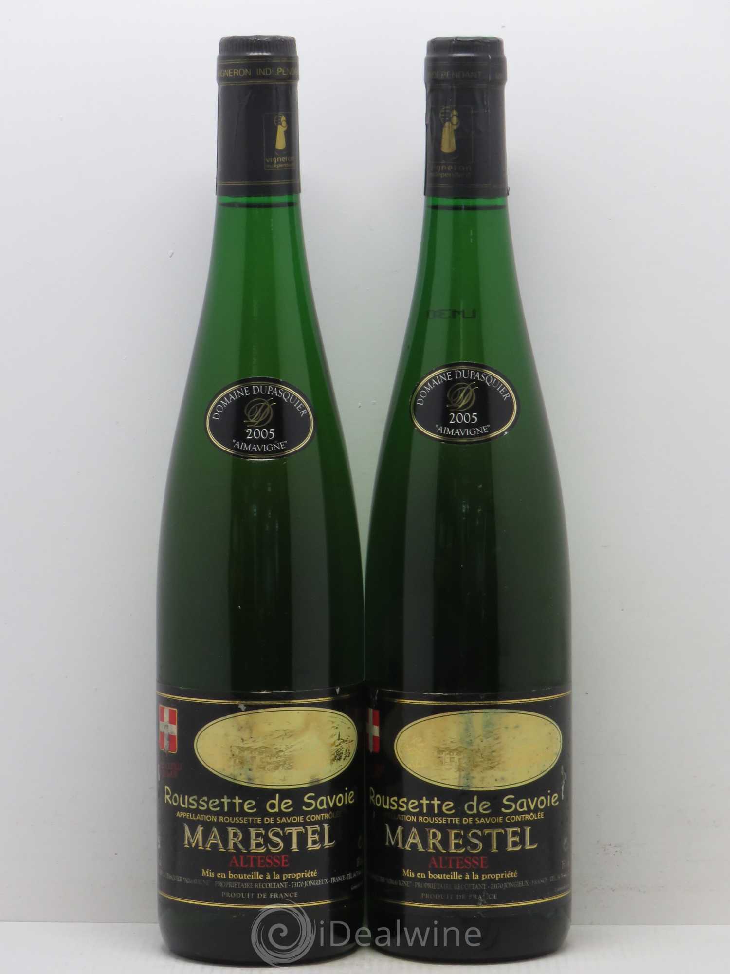 Vin de Savoie Roussette de Savoie Marestel Altesse Domaine Dupasquier 2005 - Posten von 2 Flaschen - 0