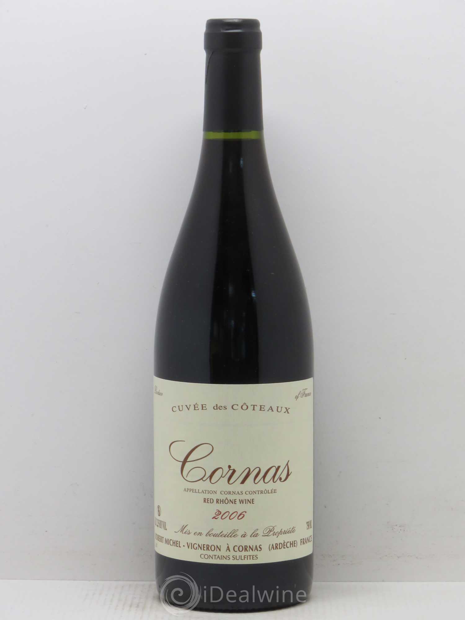 Cornas Cuvée des Coteaux Robert Michel 2006 - Lot de 1 bouteille - 0