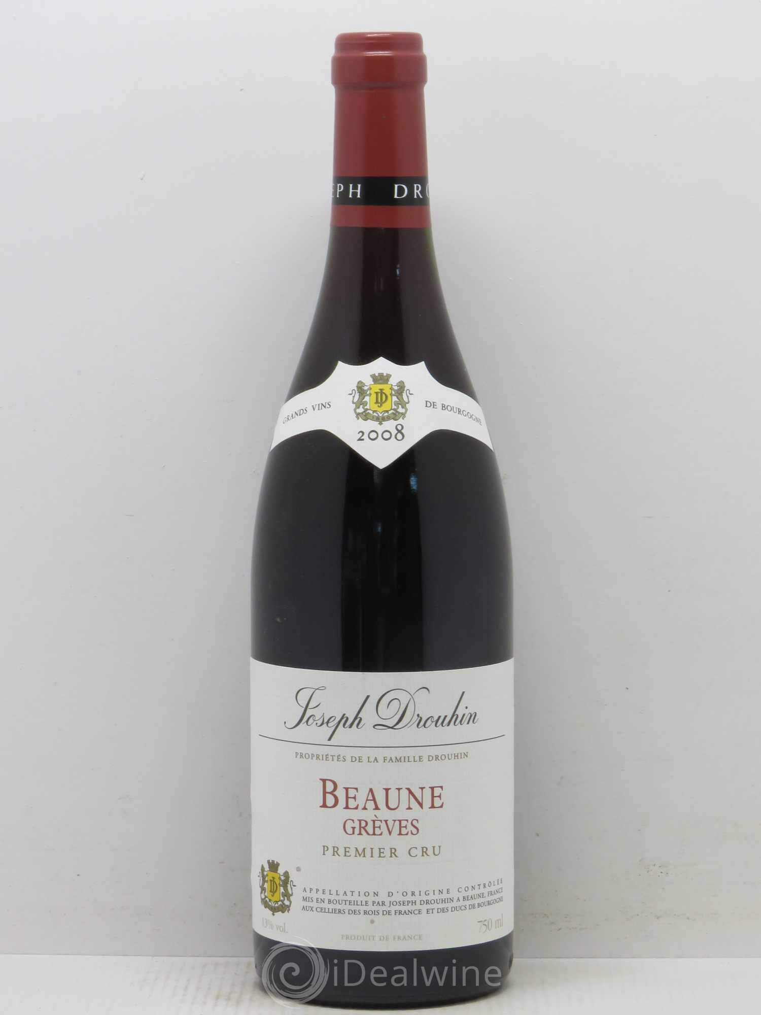 Beaune 1er Cru Grèves Domaine Joseph Drouhin 2008 - Posten von 1 Flasche - 0