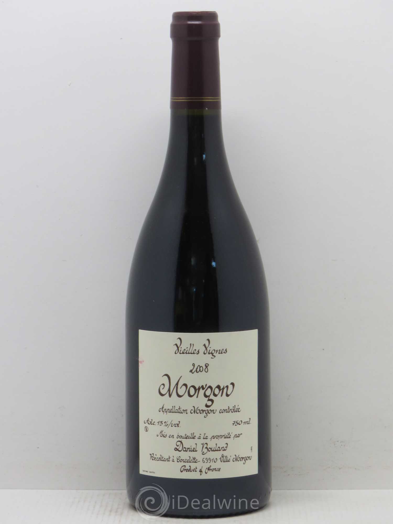 Morgon Vieilles Vignes Daniel Bouland (Domaine) 2008 - Lot de 1 bouteille - 0