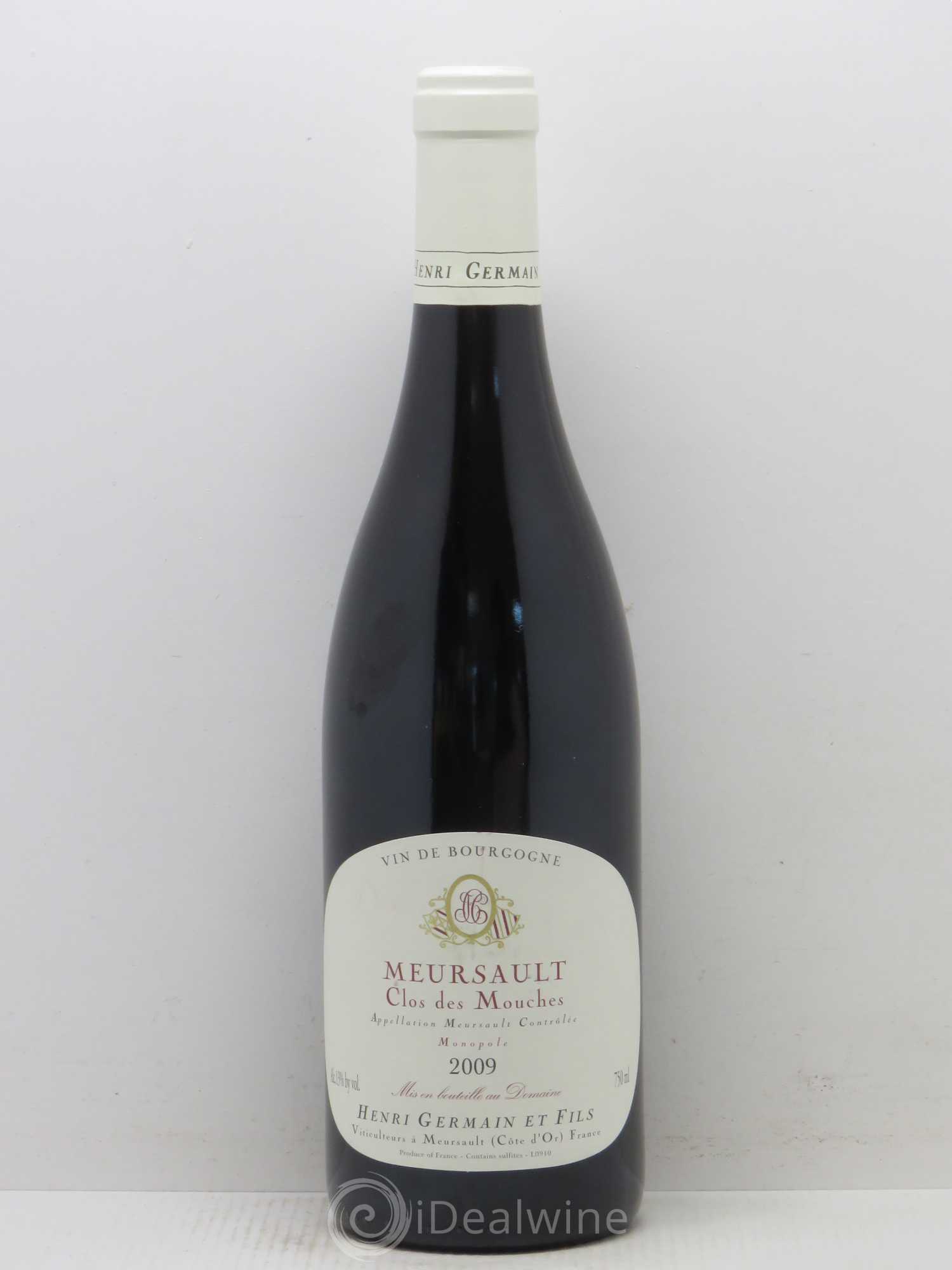 Meursault Clos des Mouches Domaine Henri Germain et Fils 2009 - Posten von 1 Flasche - 0