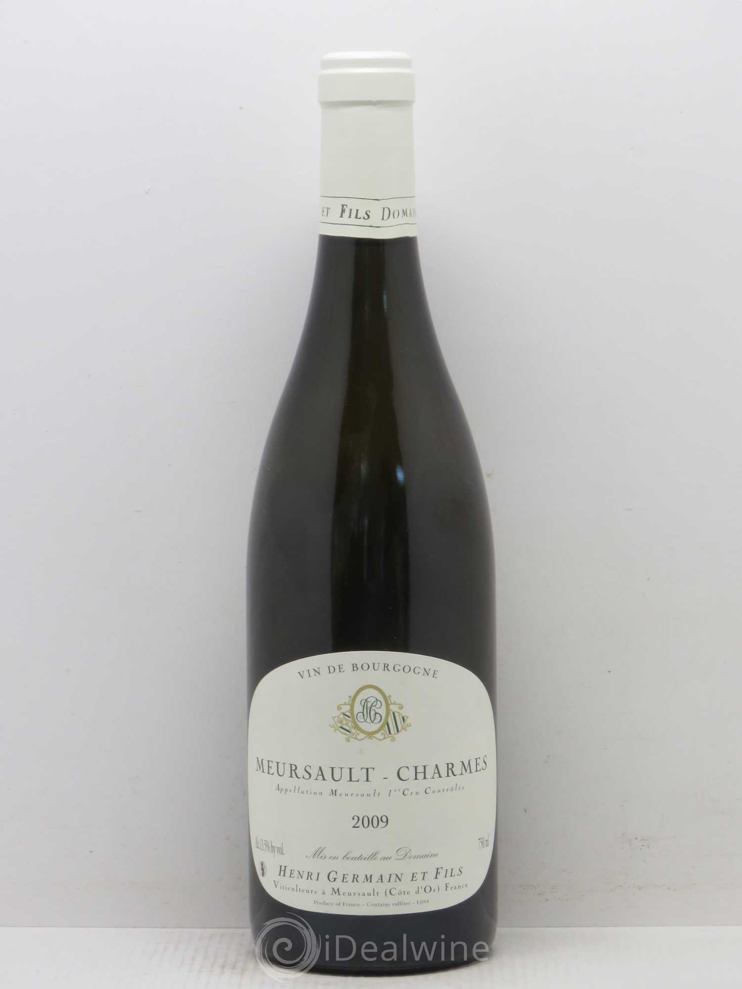 Meursault 1er Cru Charmes Domaine Henri Germain et Fils 2009 - Posten von 1 Flasche - 0
