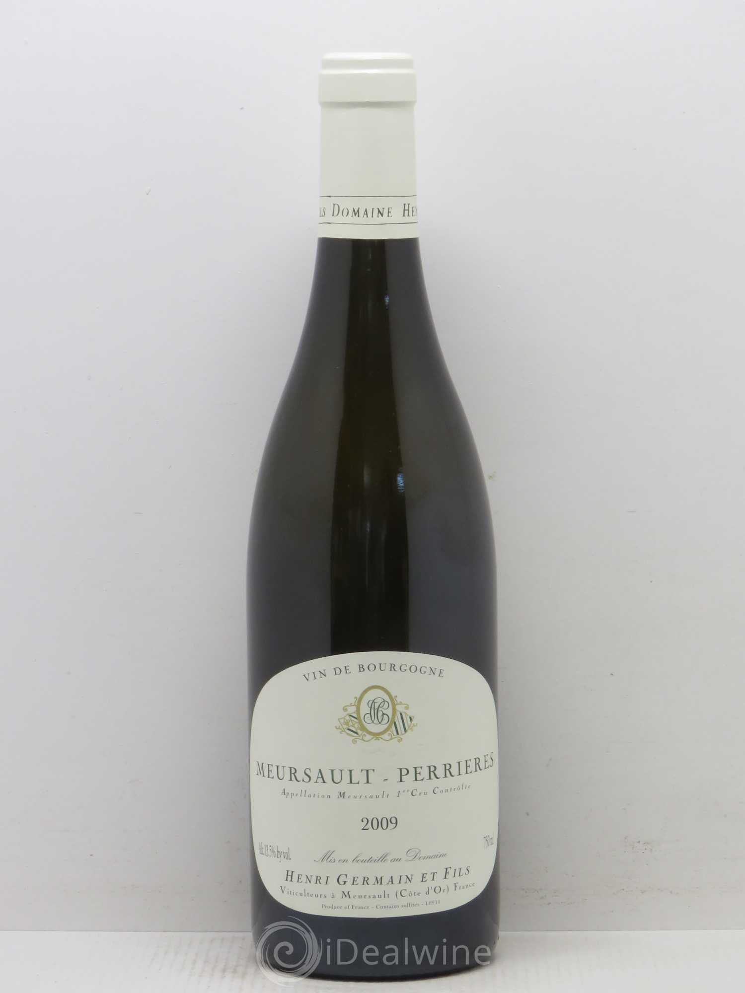 Meursault 1er Cru Les Perrières Domaine Henri Germain et Fils 2009 - Posten von 1 Flasche - 0