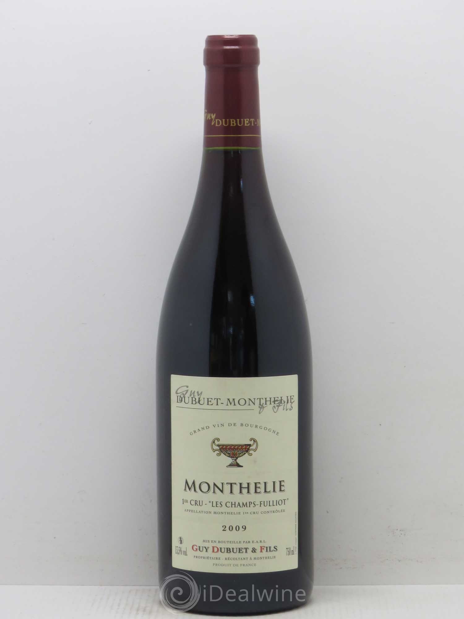 Monthélie 1er Cru Les Champs Fulliot Domaine Guy Dubuet et Fils 2009 - Posten von 1 Flasche - 0