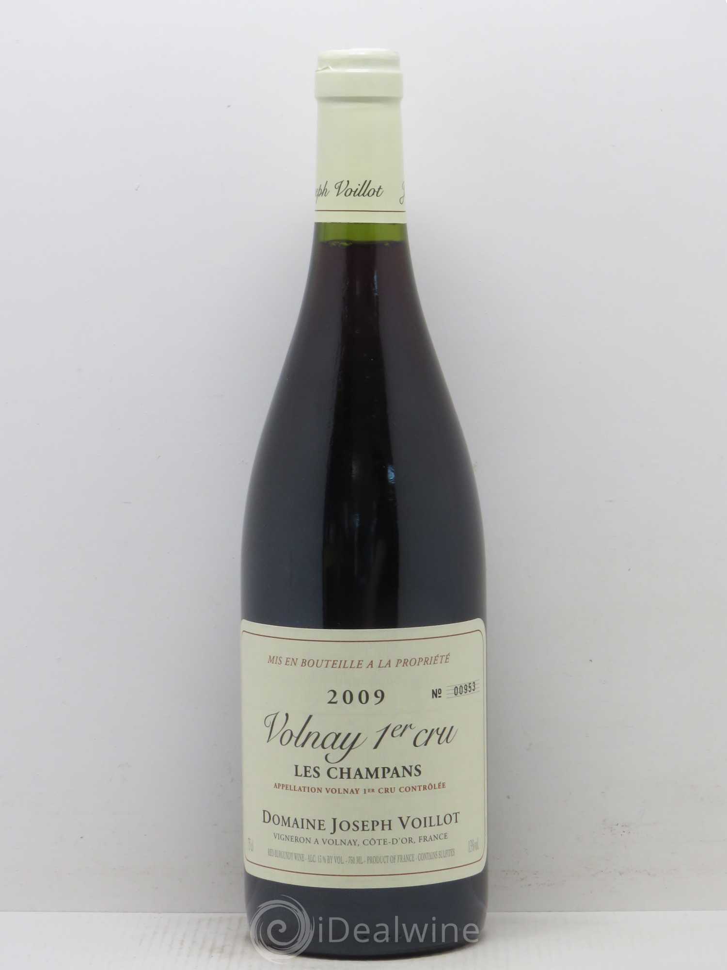 Volnay 1er Cru les Champans Joseph Voillot (Domaine) 2009 - Lot de 1 bouteille - 0