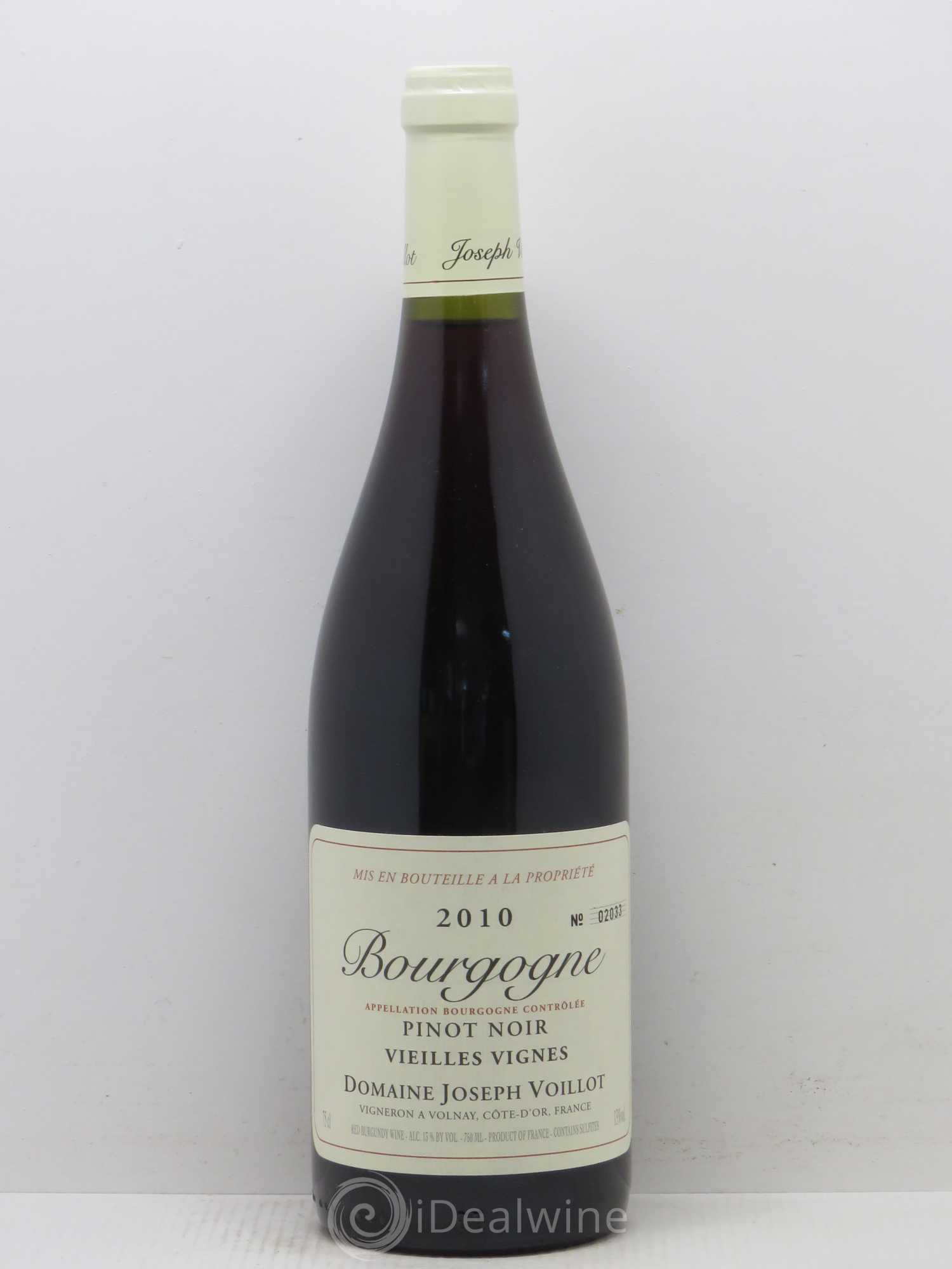 Bourgogne Vieilles Vignes Domaine Joseph Voillot 2010 - Posten von 1 Flasche - 0