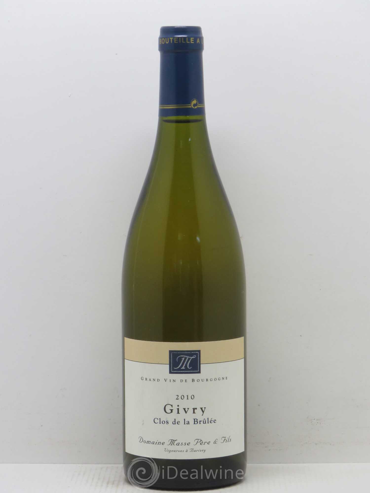 Givry Clos de la Brûlée Domaine Masse 2010 - Posten von 1 Flasche - 0