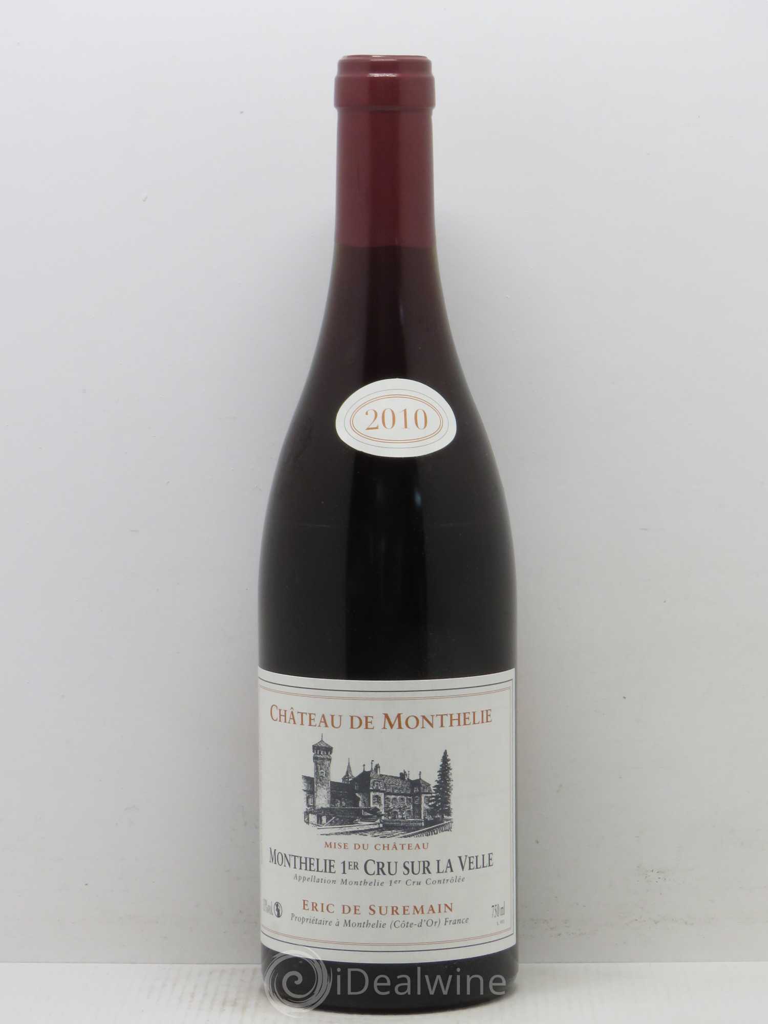 Monthélie 1er Cru sur la Velle Château de Monthélie Domaine Eric de Suremain 2010 - Posten von 1 Flasche - 0