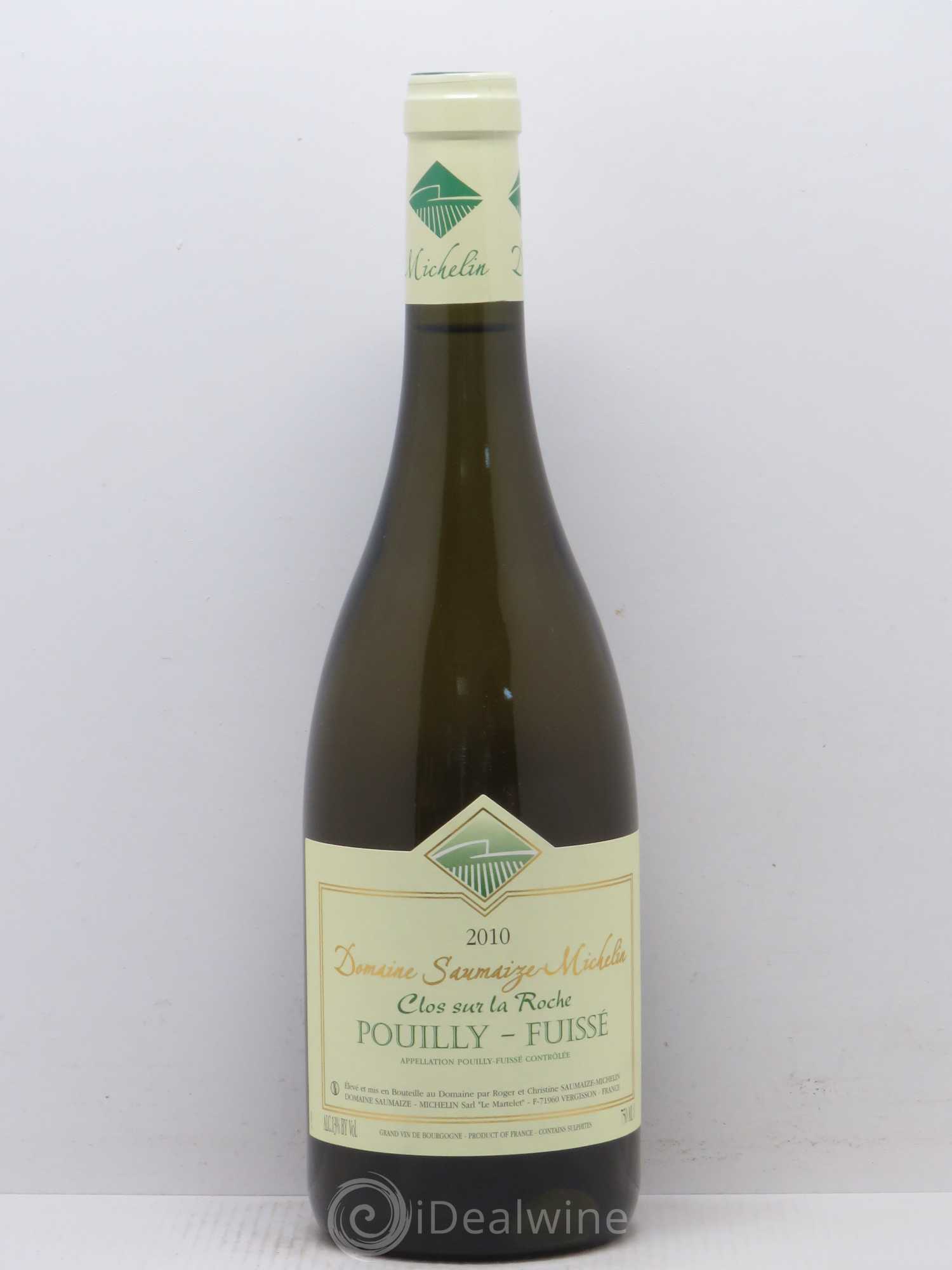 Pouilly-Fuissé Clos sur la Roche Domaine Saumaize-Michelin 2010 - Posten von 1 Flasche - 0