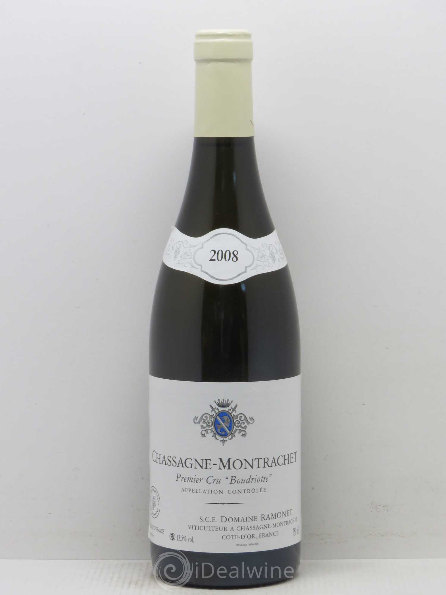 Chassagne-Montrachet 1er Cru Boudriotte Ramonet (Domaine) 2008 - Lot de 1 bouteille - 0