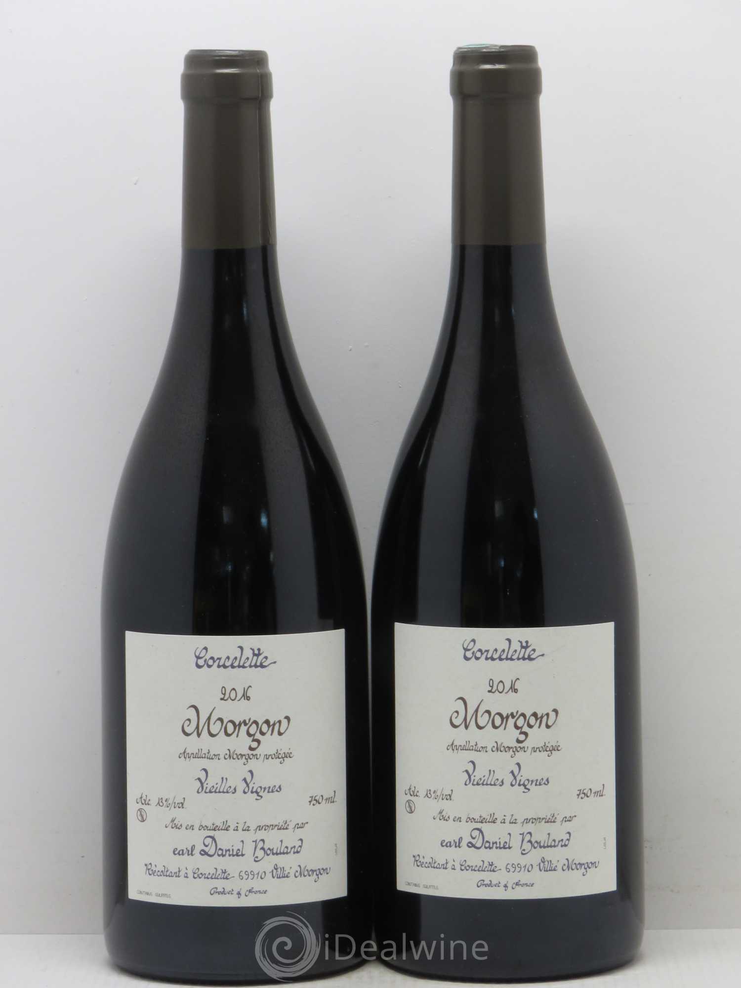 Morgon Corcelette Daniel Bouland (Domaine) Vieilles Vignes 2016 - Lot de 2 bouteilles - 0